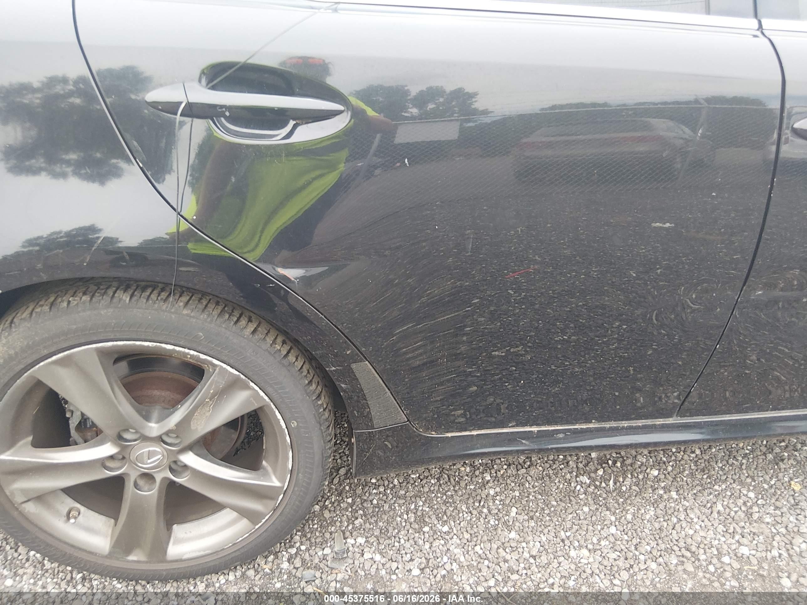 2012 Lexus Is 250   Black vin: JTHBF5C2XC5180644