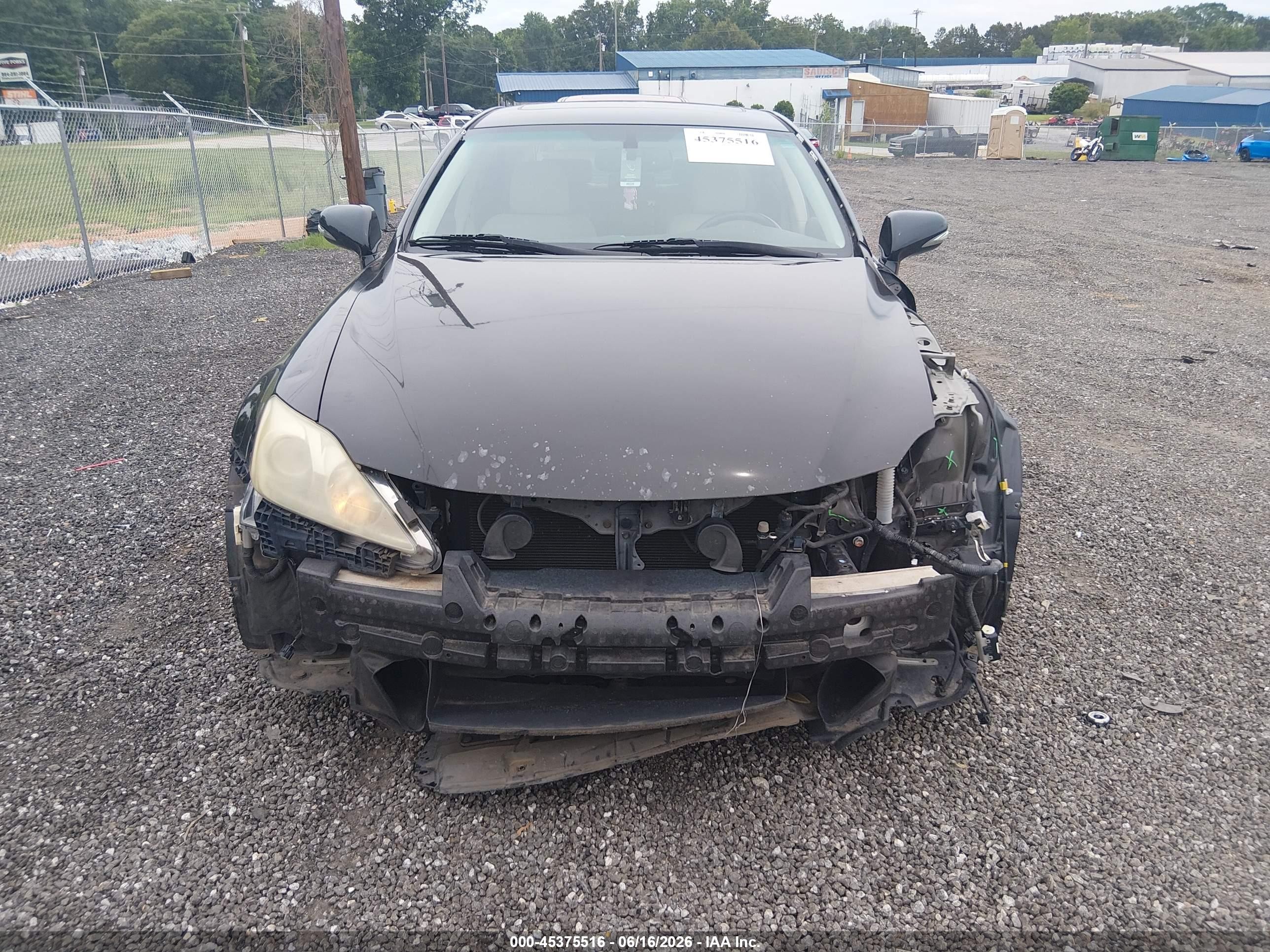 2012 Lexus Is 250   Black vin: JTHBF5C2XC5180644