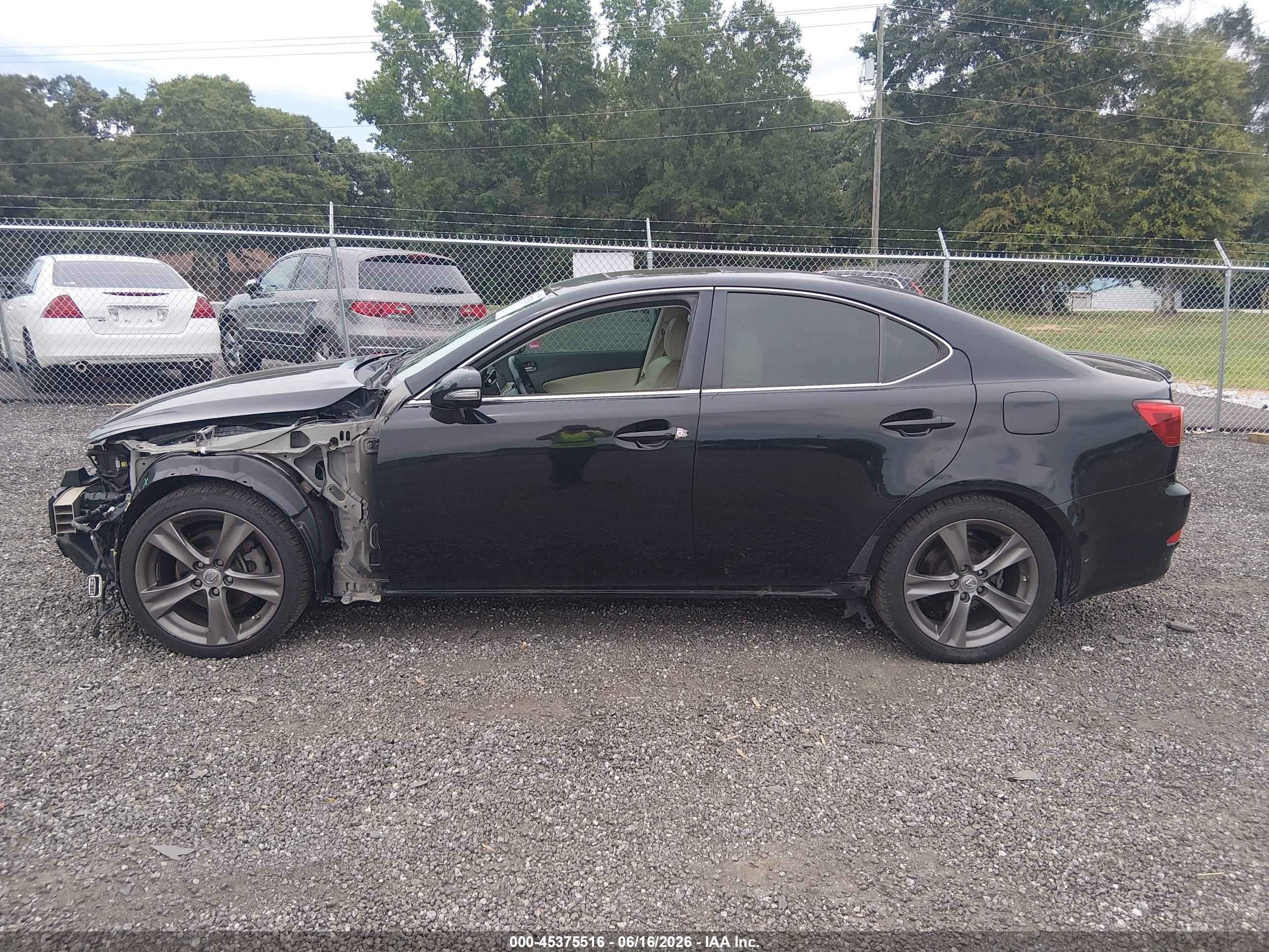 2012 Lexus Is 250   Black vin: JTHBF5C2XC5180644