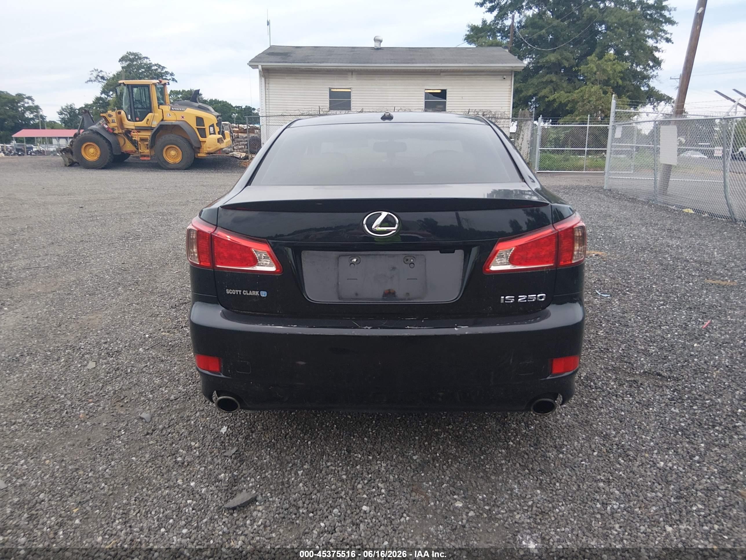 2012 Lexus Is 250   Black vin: JTHBF5C2XC5180644