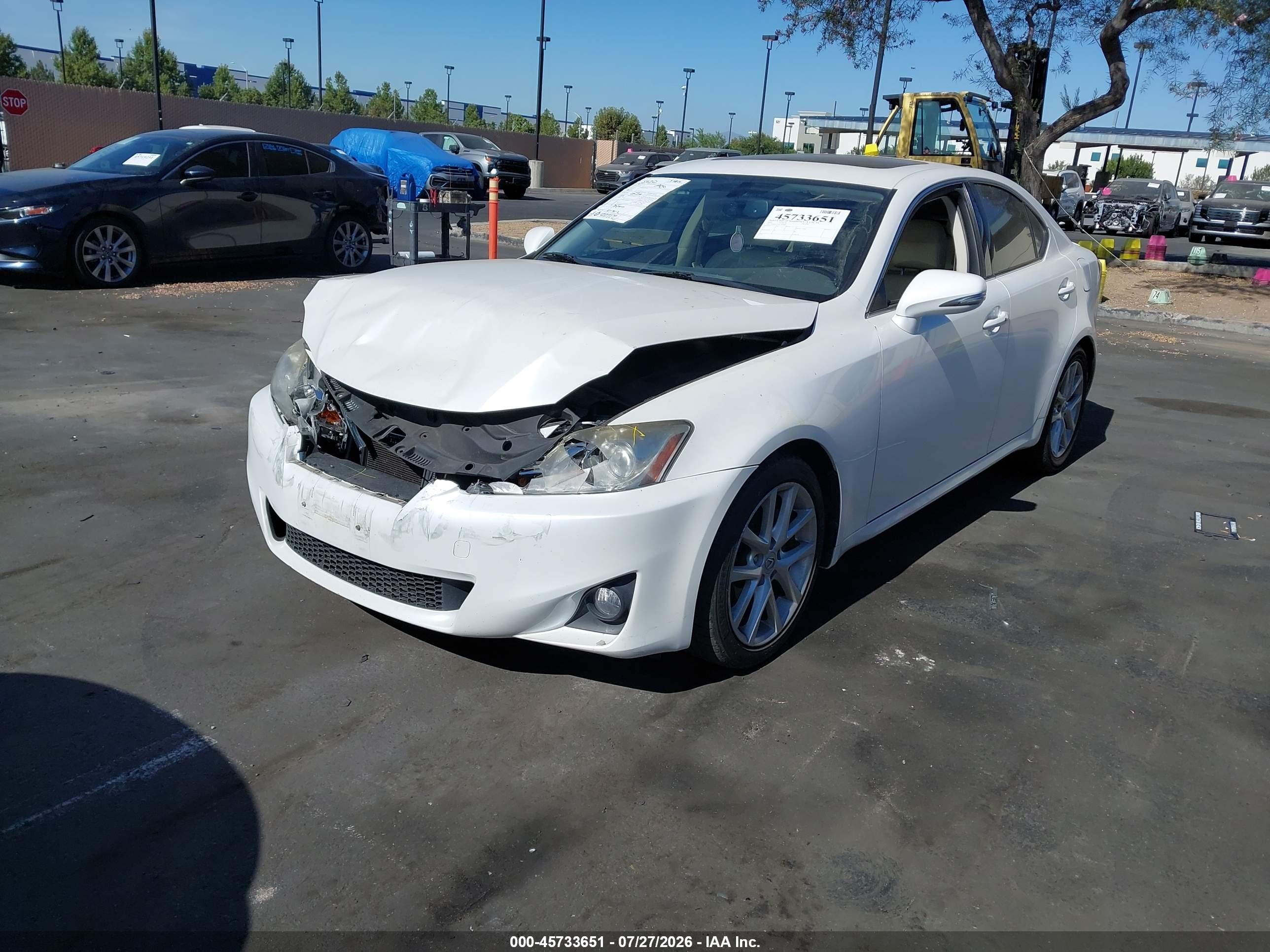 2012 Lexus Is 250   Белый vin: JTHBF5C2XC5183883