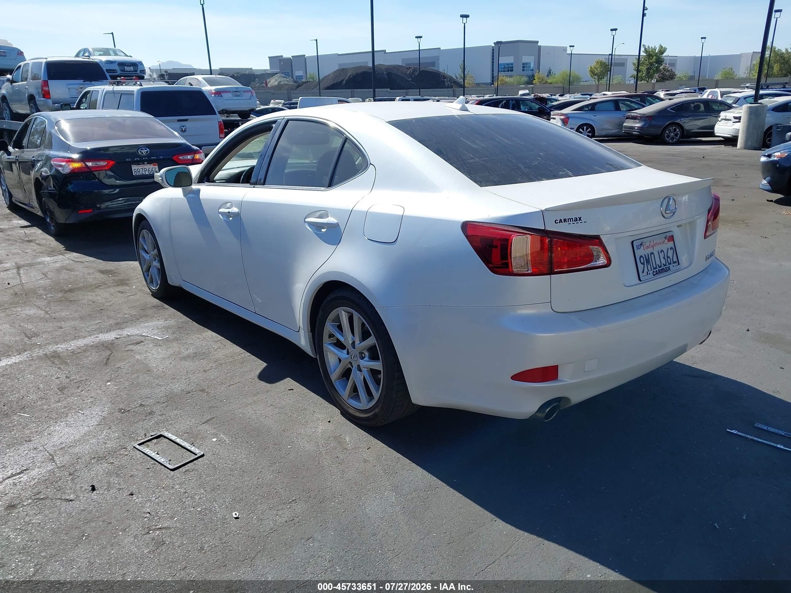 2012 Lexus Is 250   Белый vin: JTHBF5C2XC5183883