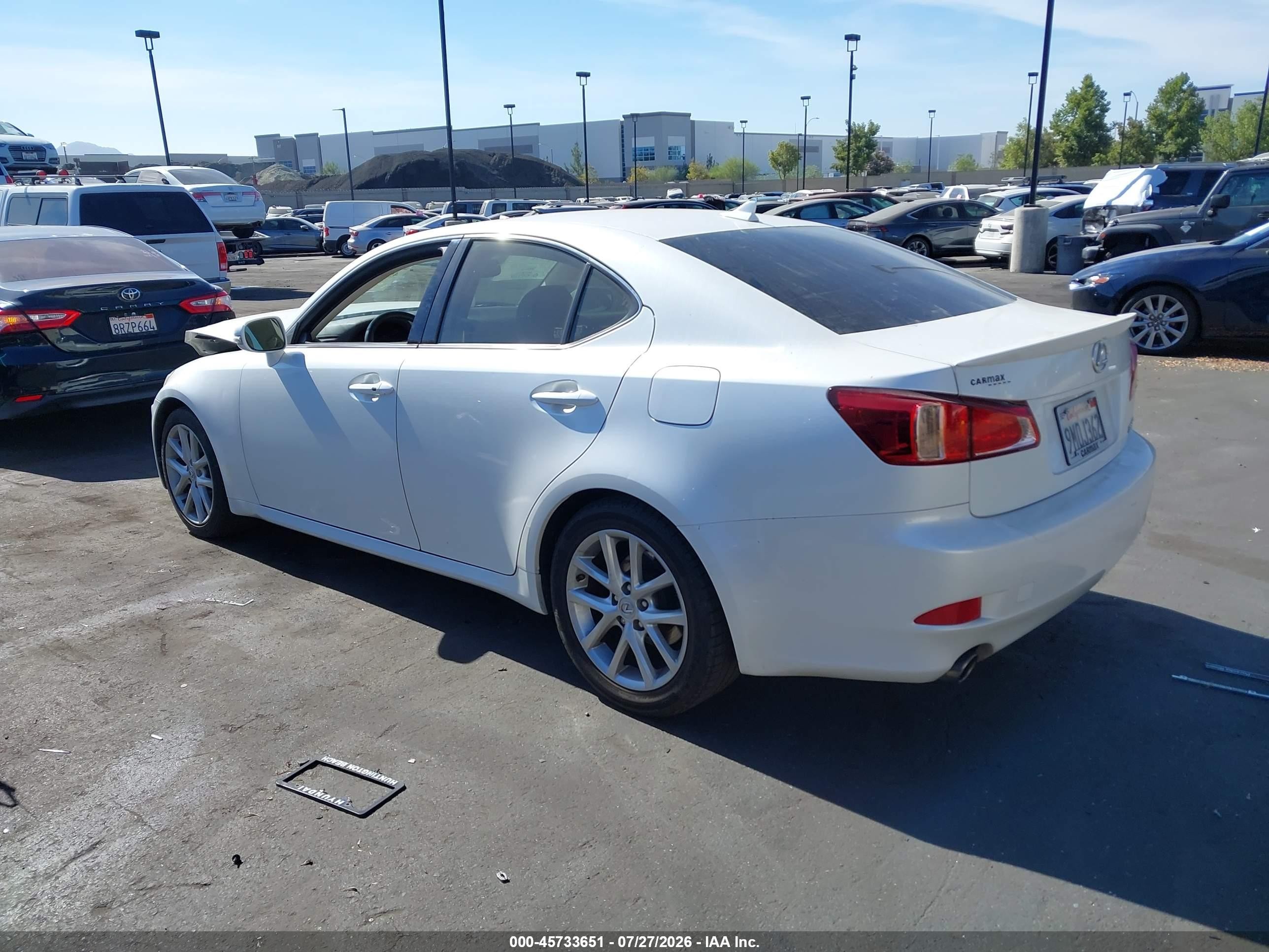 2012 Lexus Is 250   Белый vin: JTHBF5C2XC5183883