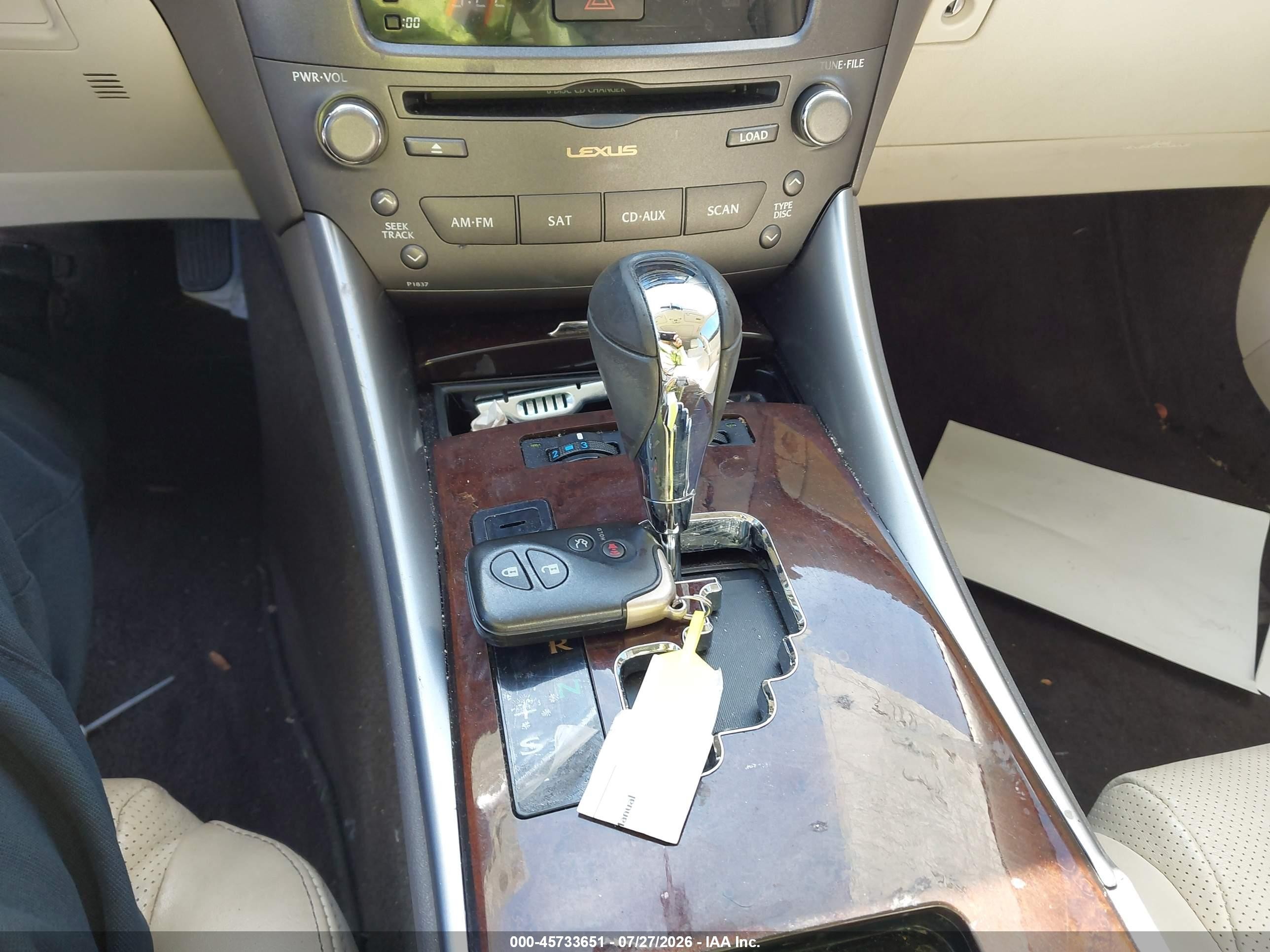2012 Lexus Is 250   Белый vin: JTHBF5C2XC5183883
