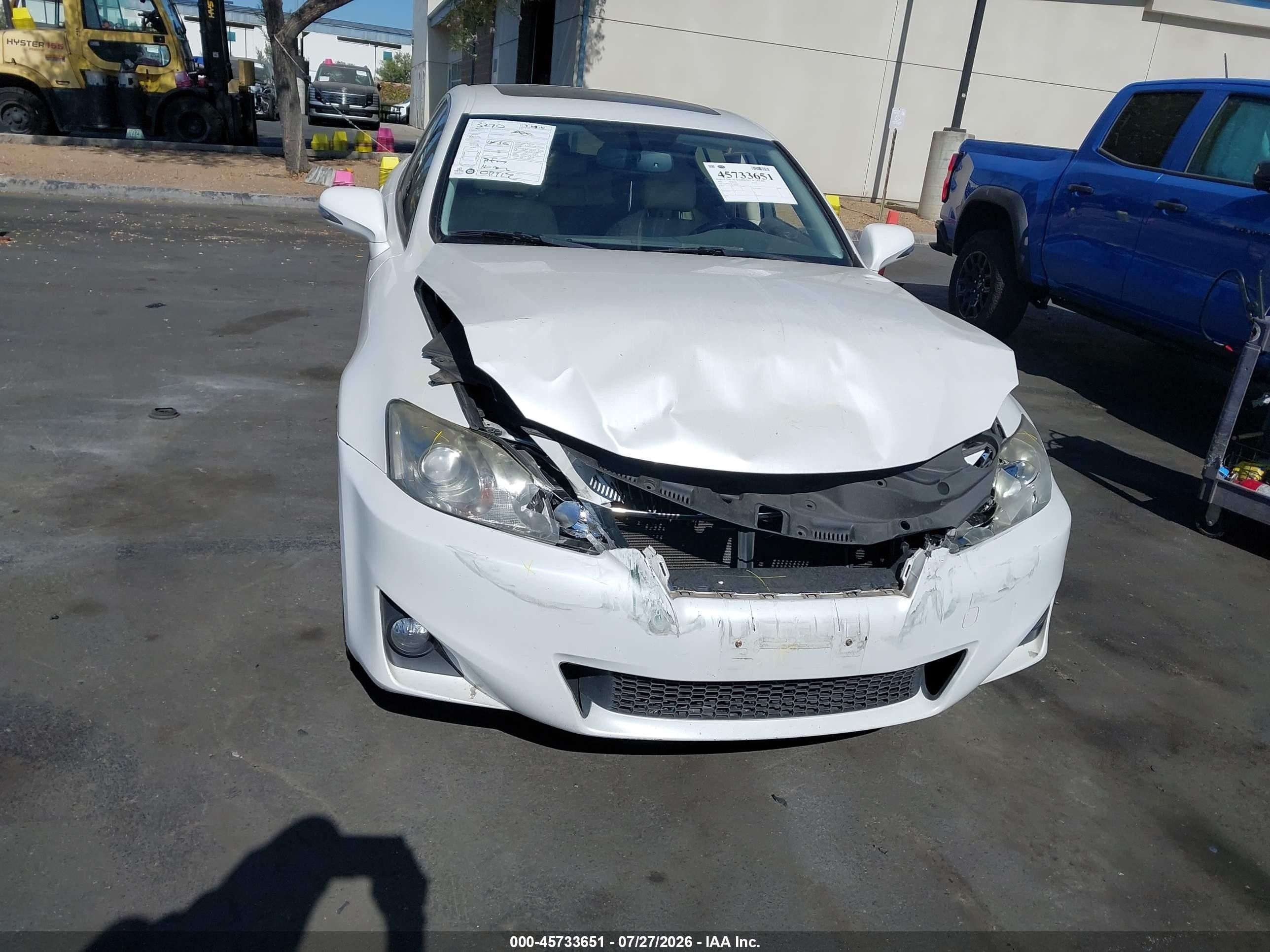 2012 Lexus Is 250   Белый vin: JTHBF5C2XC5183883