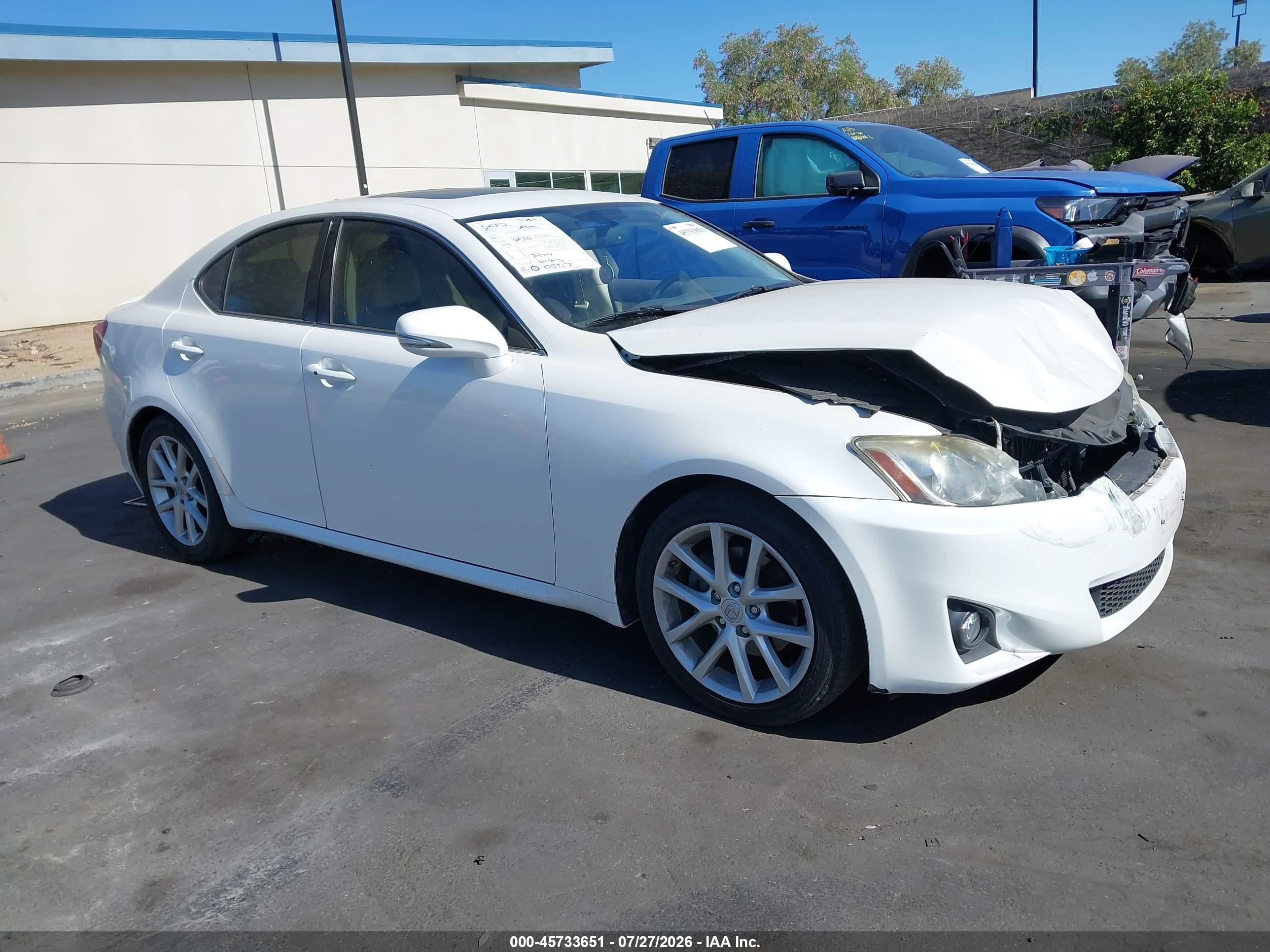 2012 Lexus Is 250   Белый vin: JTHBF5C2XC5183883