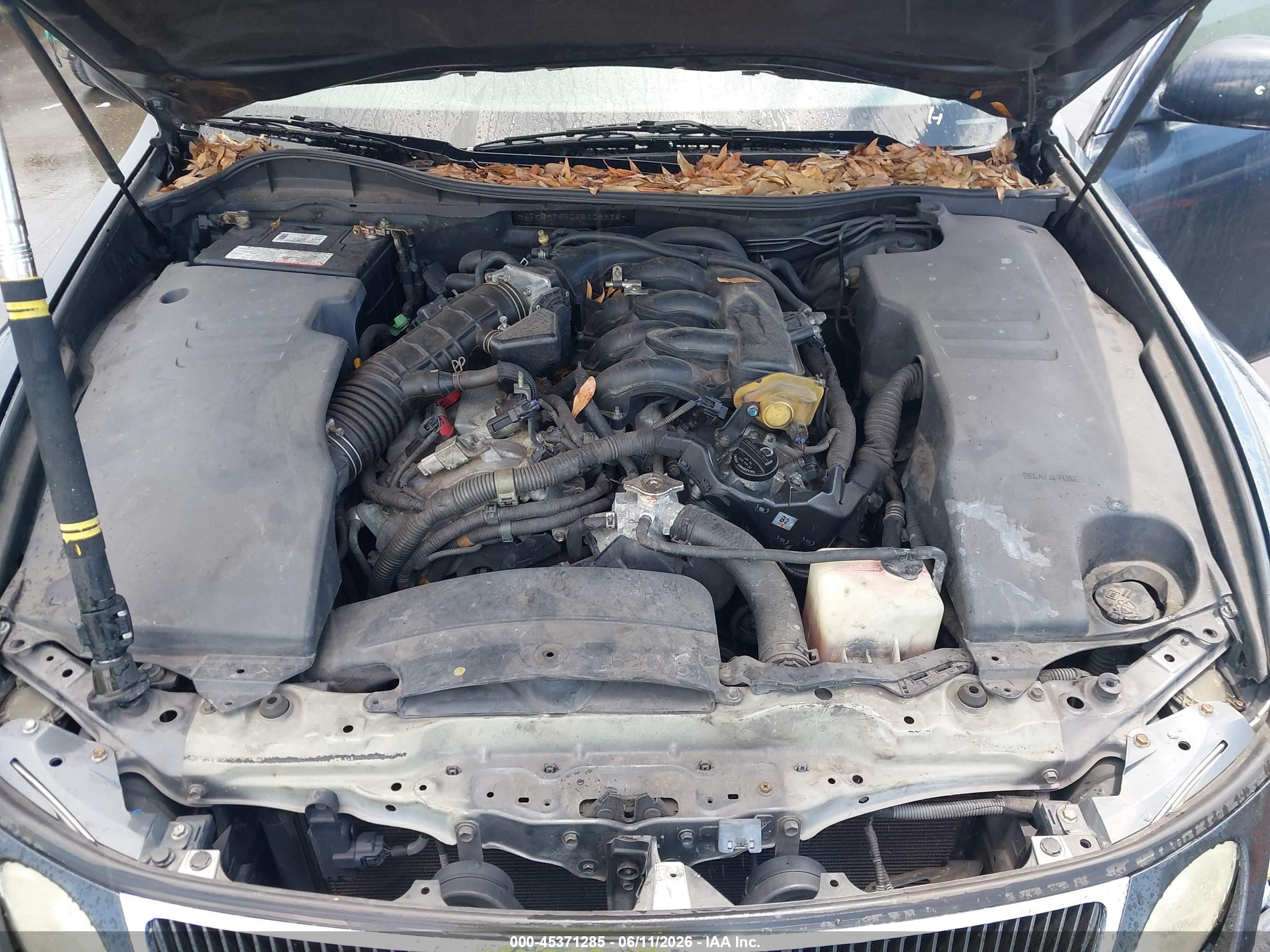 2006 Lexus Gs 300 Серый vin: JTHBH96S065008835