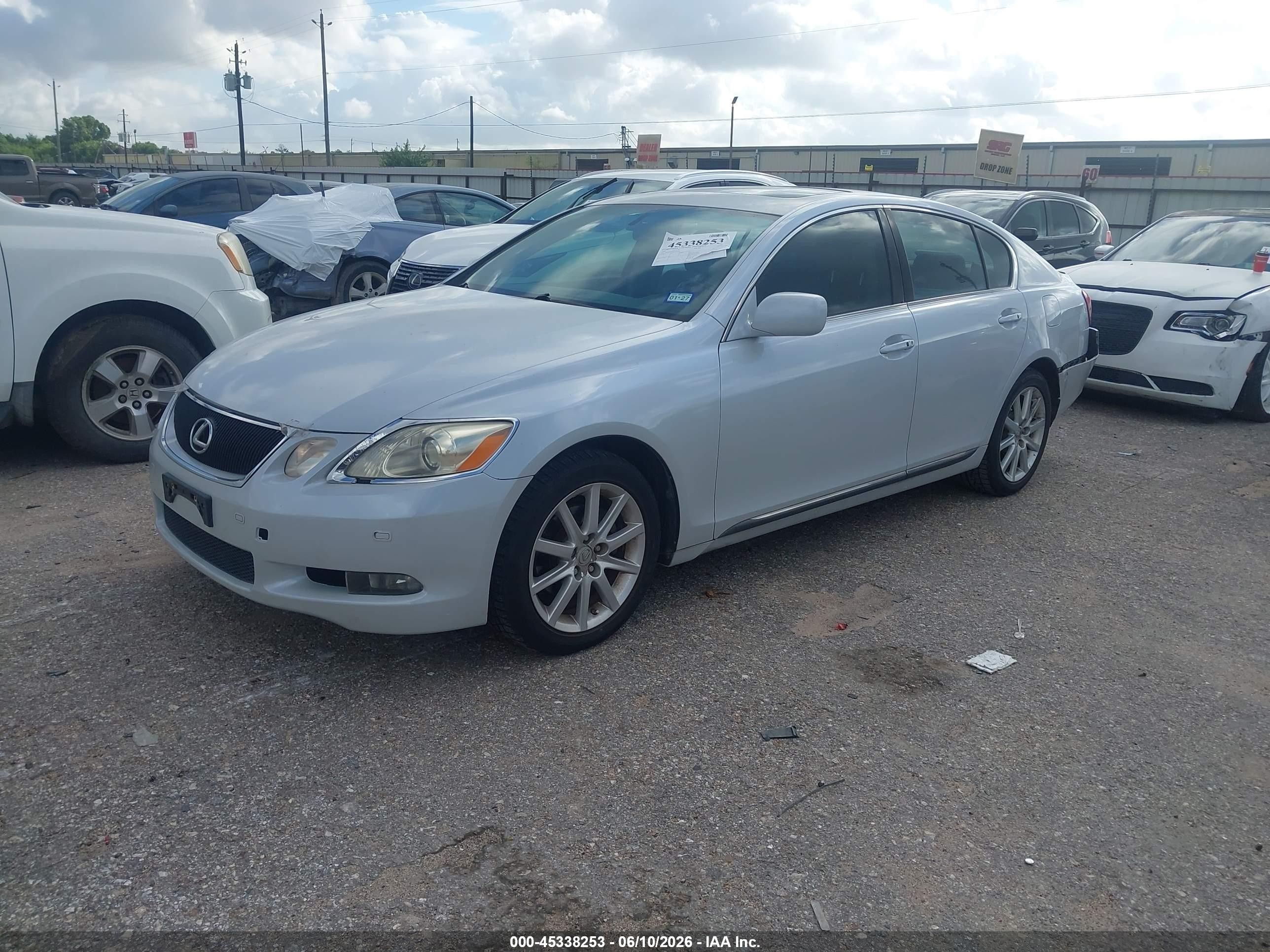 2006 Lexus Gs 300   White vin: JTHBH96S065032276