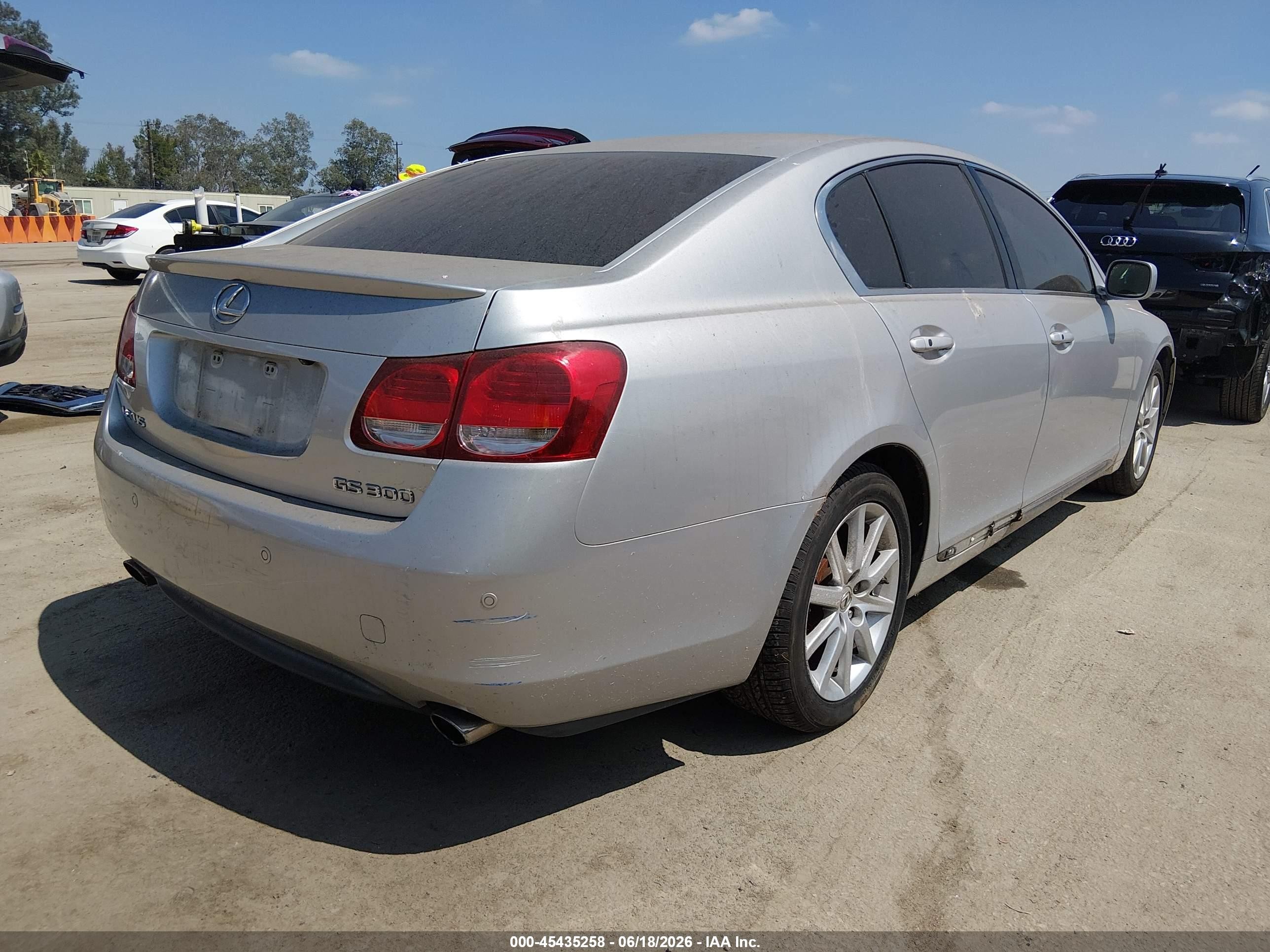 2006 Lexus Gs 300   Silver vin: JTHBH96S165020086