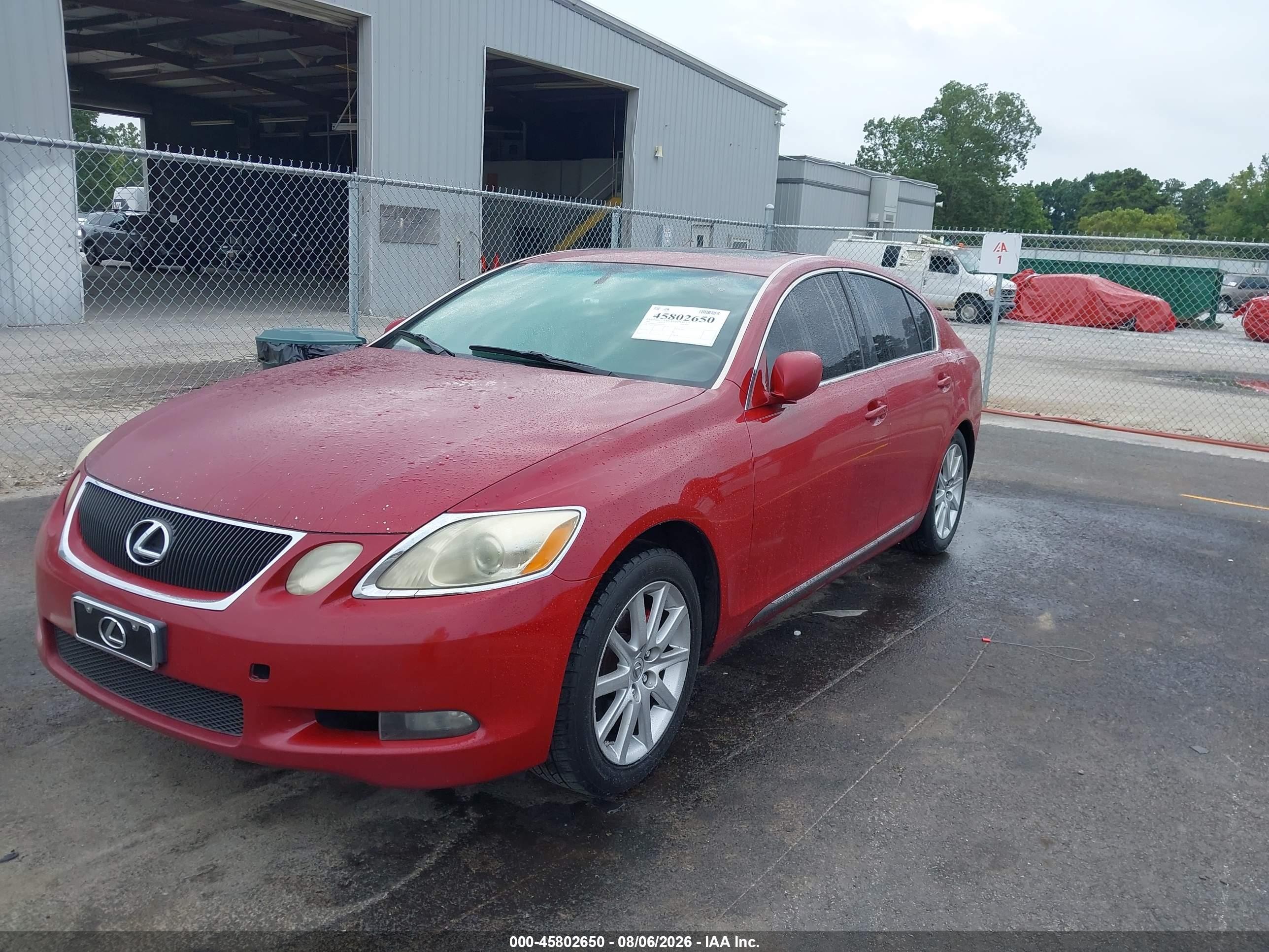 2006 Lexus Gs 300   Red vin: JTHBH96S165020590
