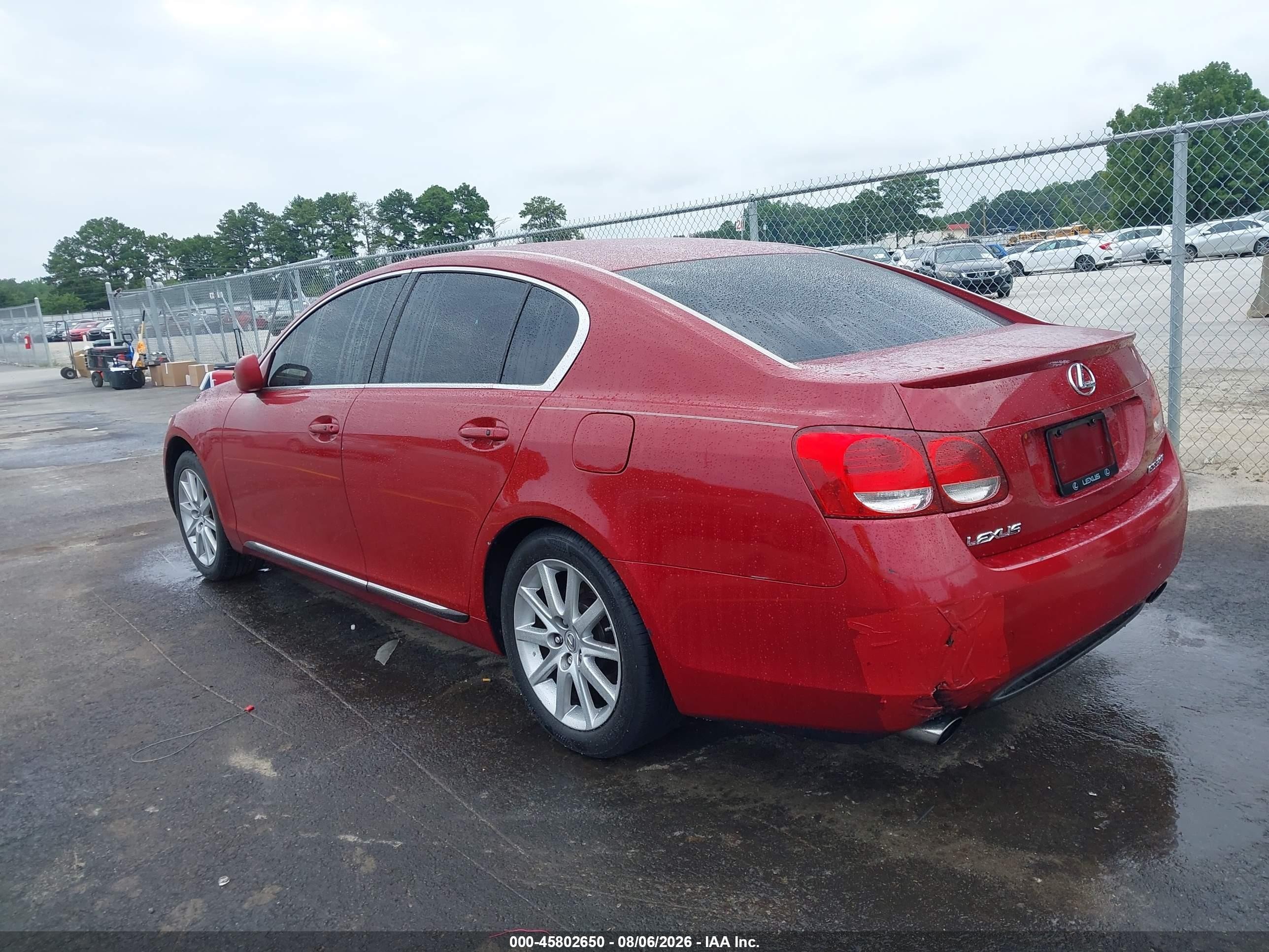 2006 Lexus Gs 300   Red vin: JTHBH96S165020590