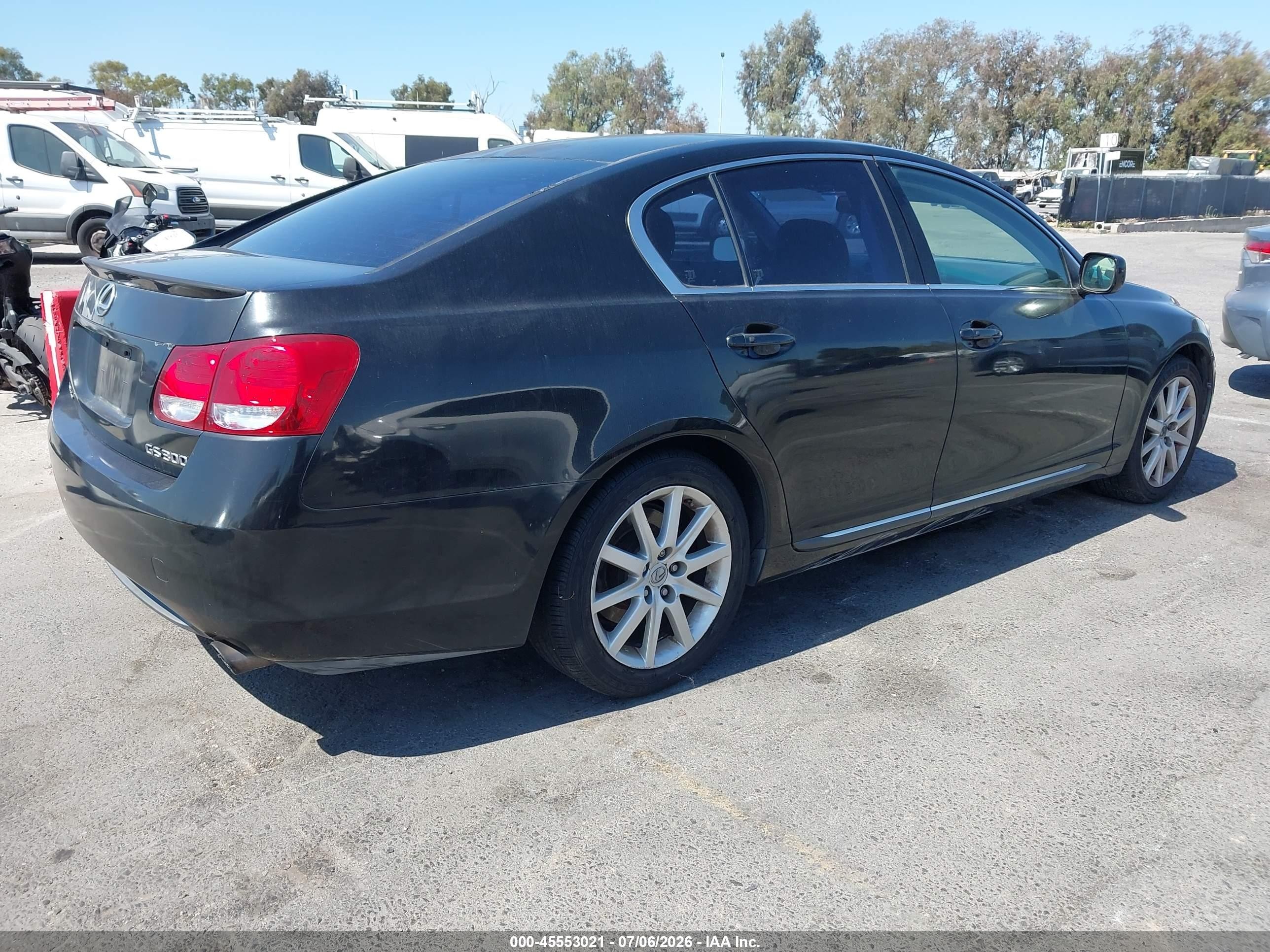 2006 Lexus Gs 300   Black vin: JTHBH96S165027930