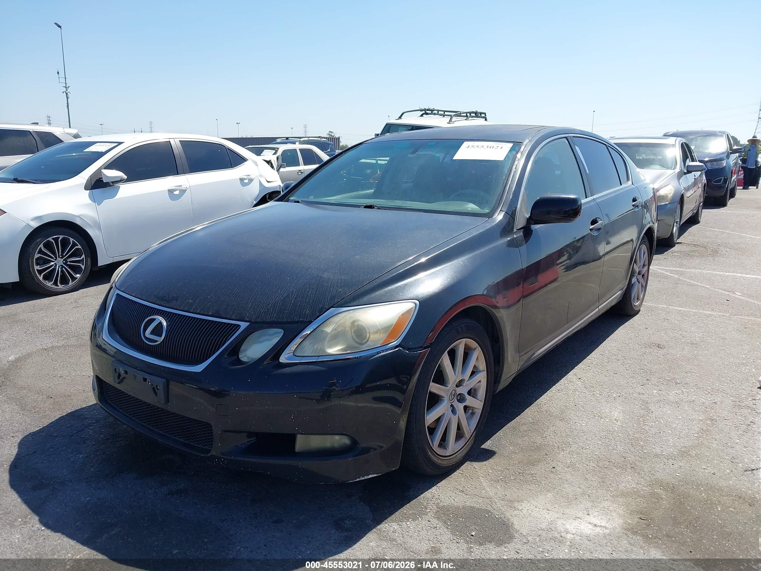 2006 Lexus Gs 300   Black vin: JTHBH96S165027930