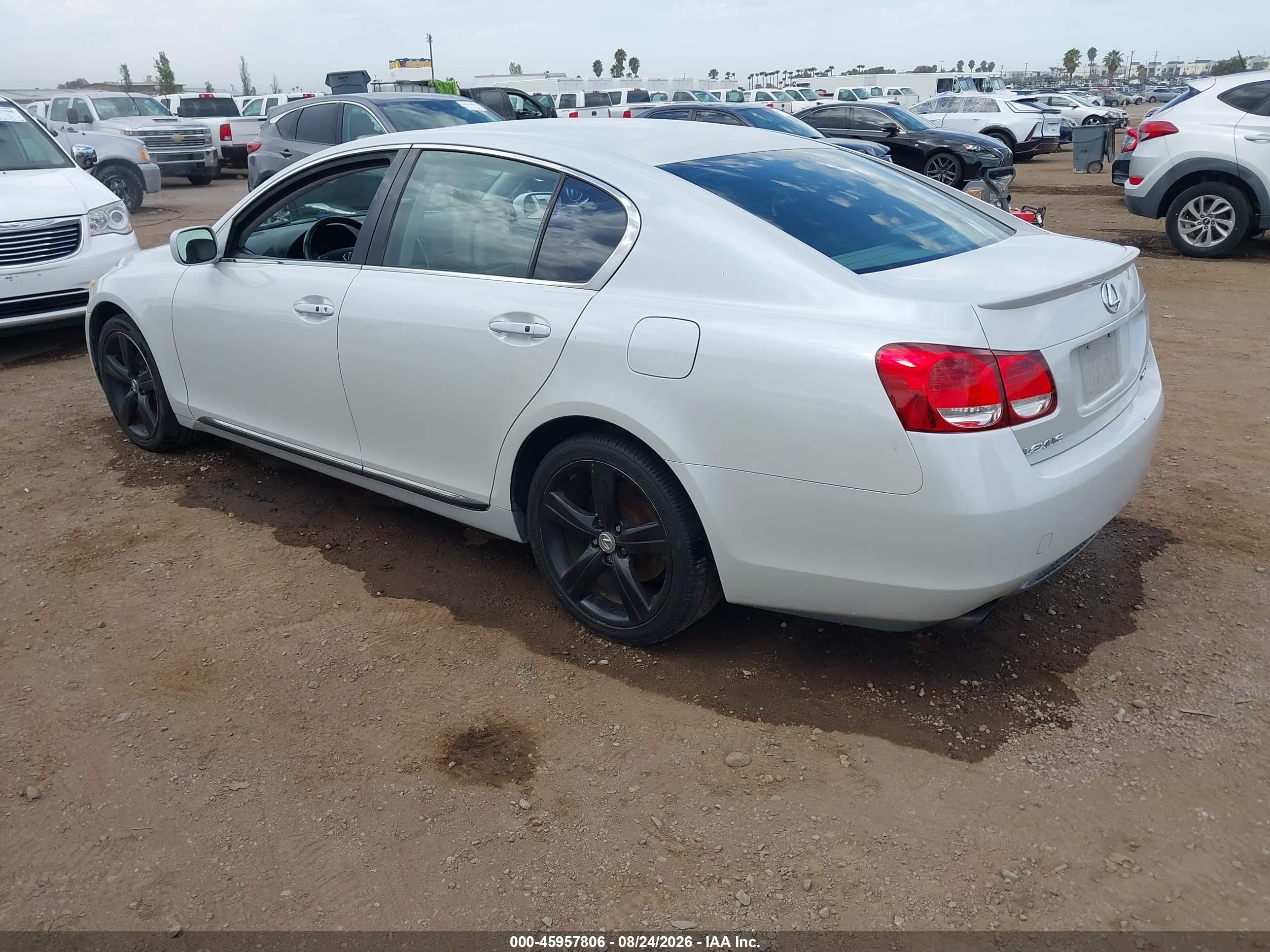 2006 Lexus Gs 300 White vin: JTHBH96S165030035