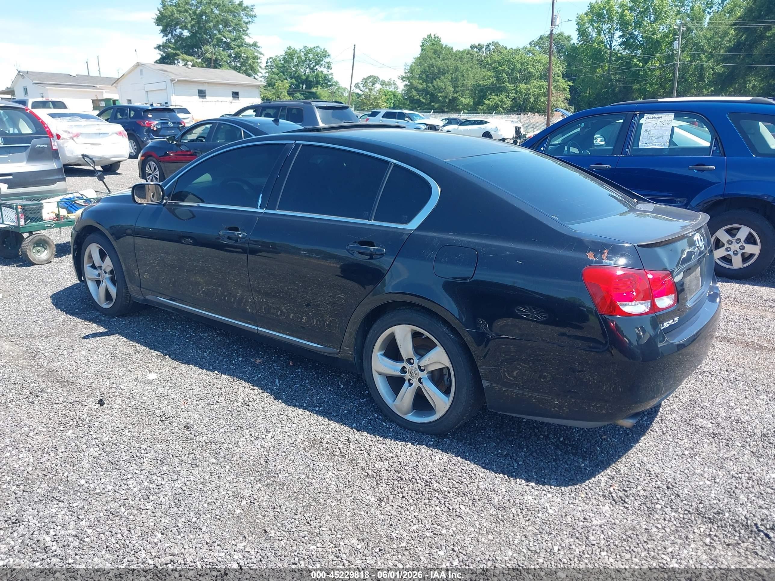 2006 Lexus Gs 300   Black vin: JTHBH96S165032965