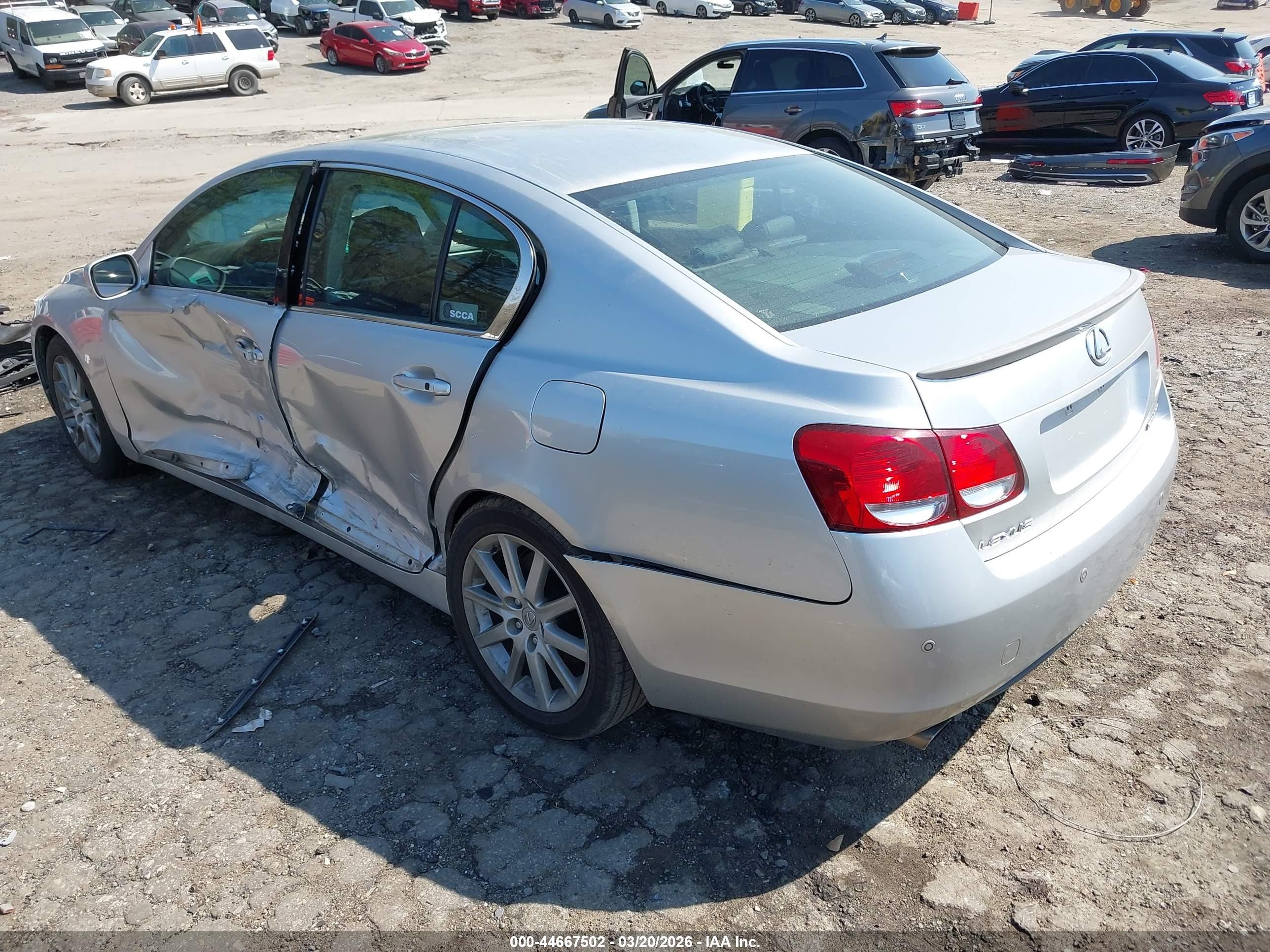 2006 Lexus Gs 300 Silver vin: JTHBH96S165037597