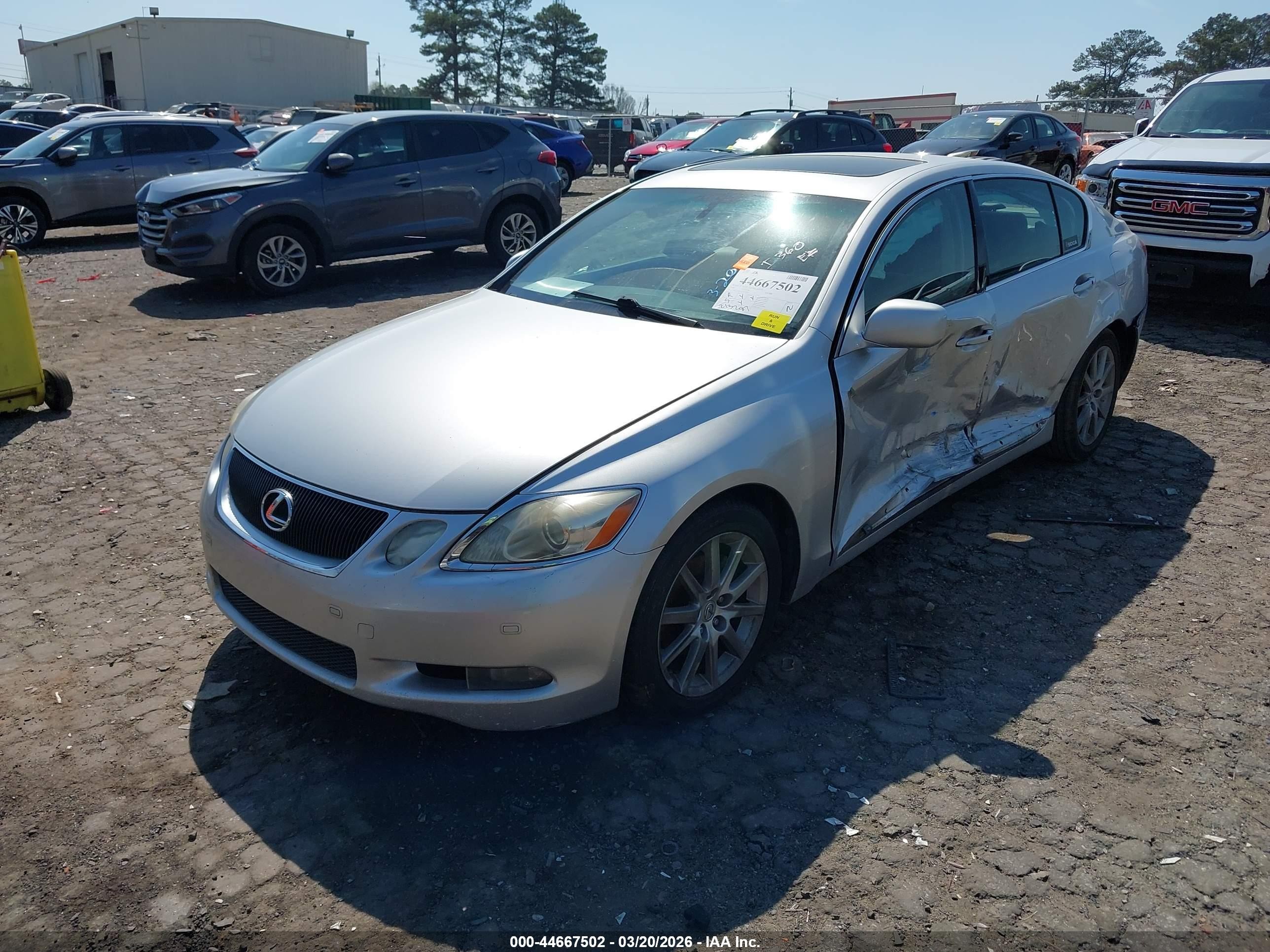 2006 Lexus Gs 300 Silver vin: JTHBH96S165037597