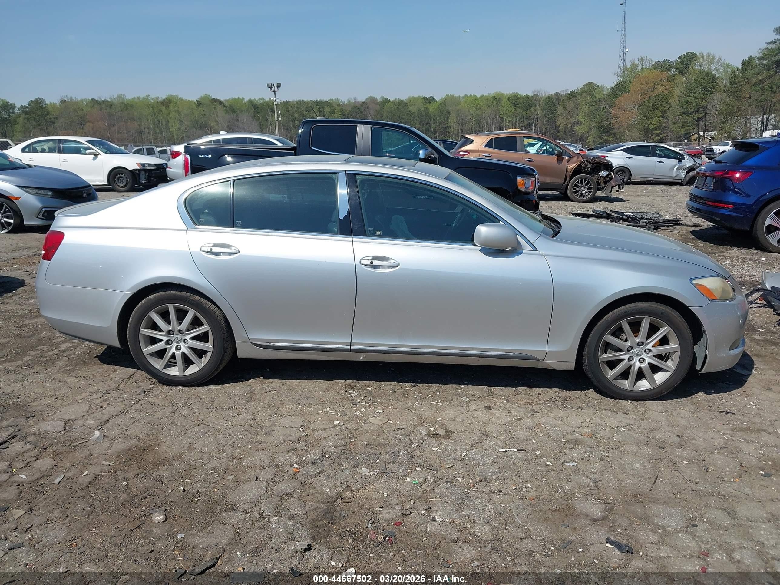 2006 Lexus Gs 300 Silver vin: JTHBH96S165037597