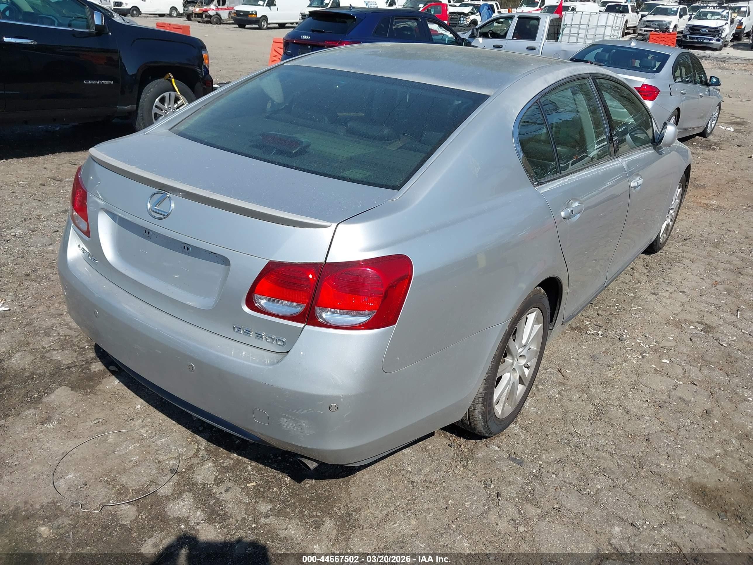 2006 Lexus Gs 300 Silver vin: JTHBH96S165037597