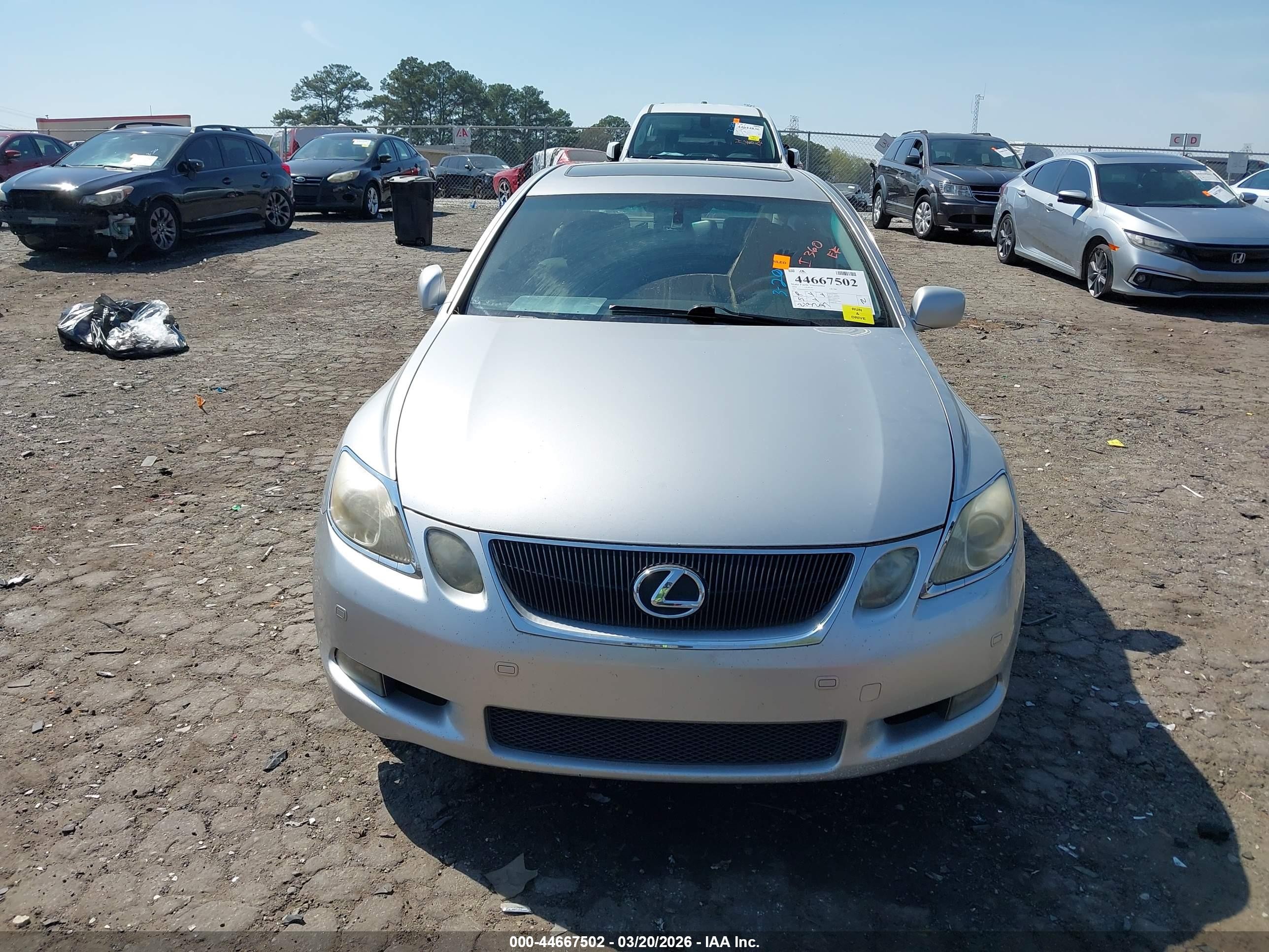 2006 Lexus Gs 300 Silver vin: JTHBH96S165037597