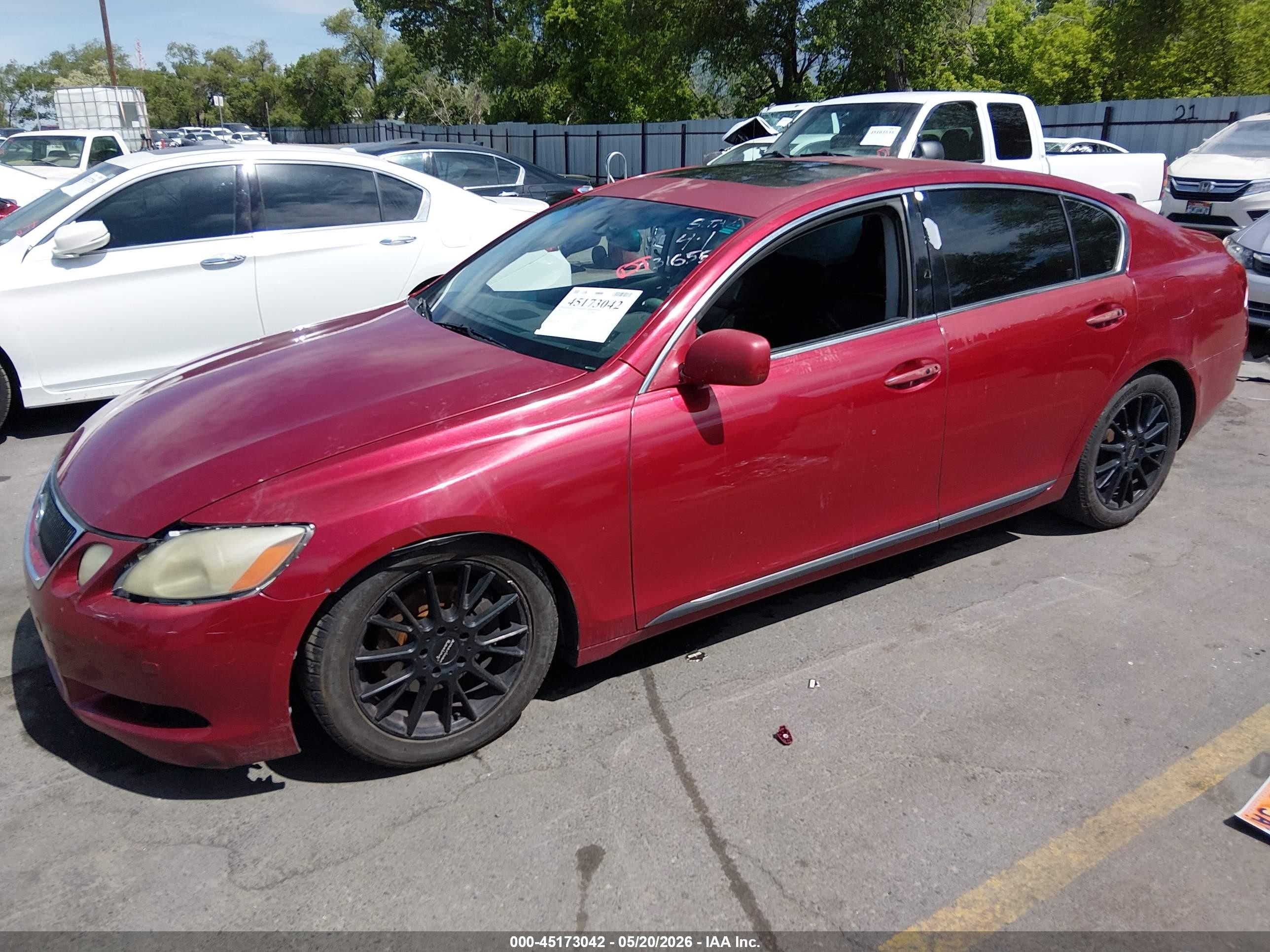 2006 Lexus Gs 300   Burgundy vin: JTHBH96S365031655