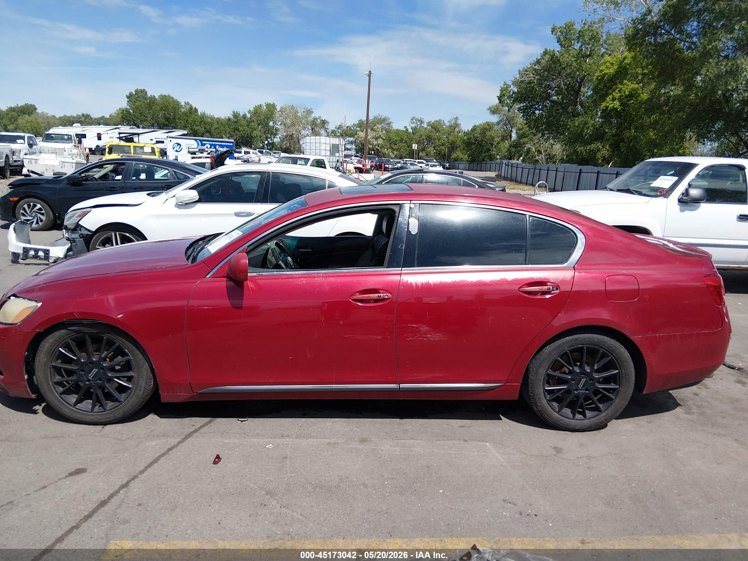 2006 Lexus Gs 300   Burgundy vin: JTHBH96S365031655