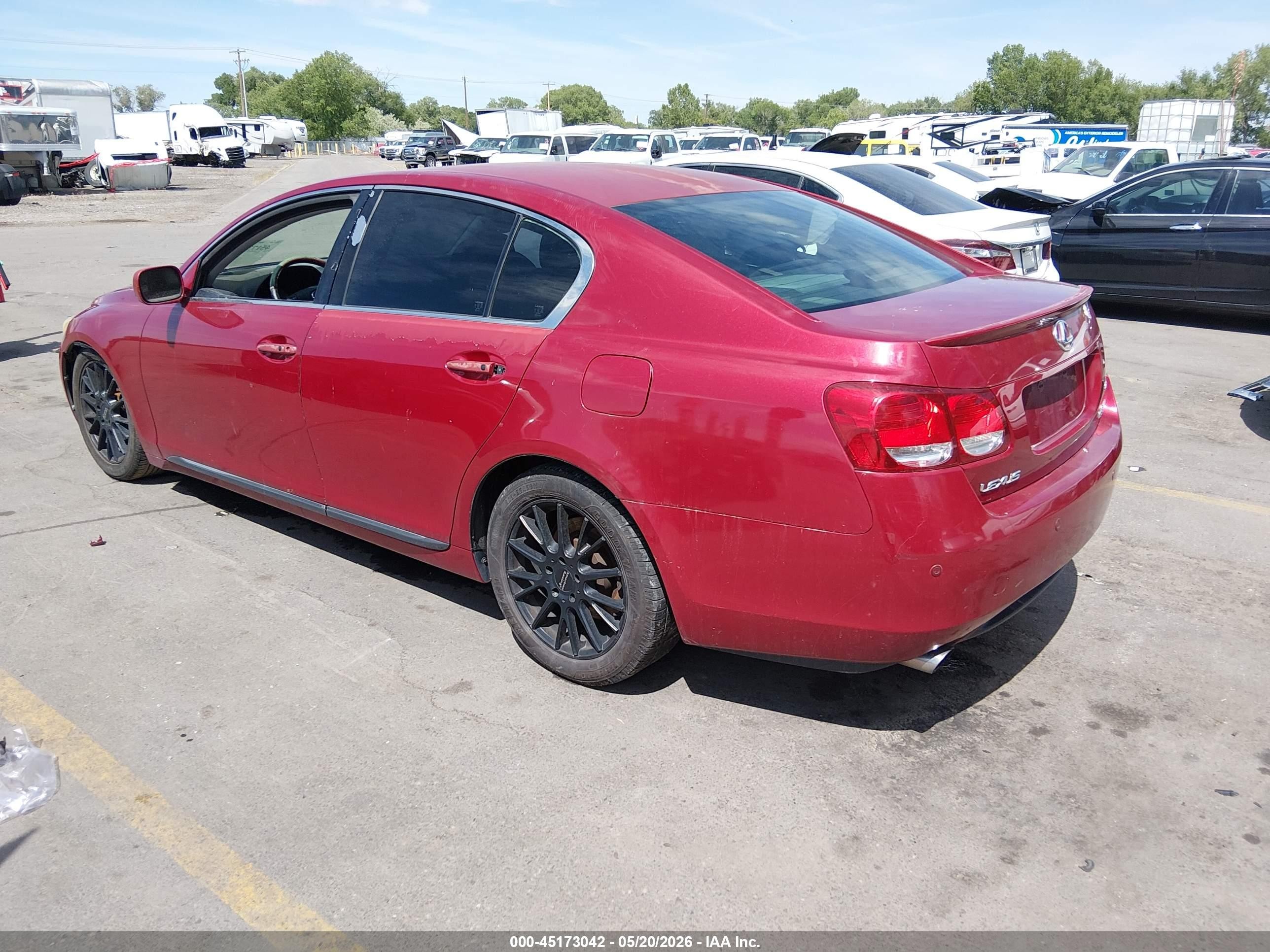 2006 Lexus Gs 300   Burgundy vin: JTHBH96S365031655