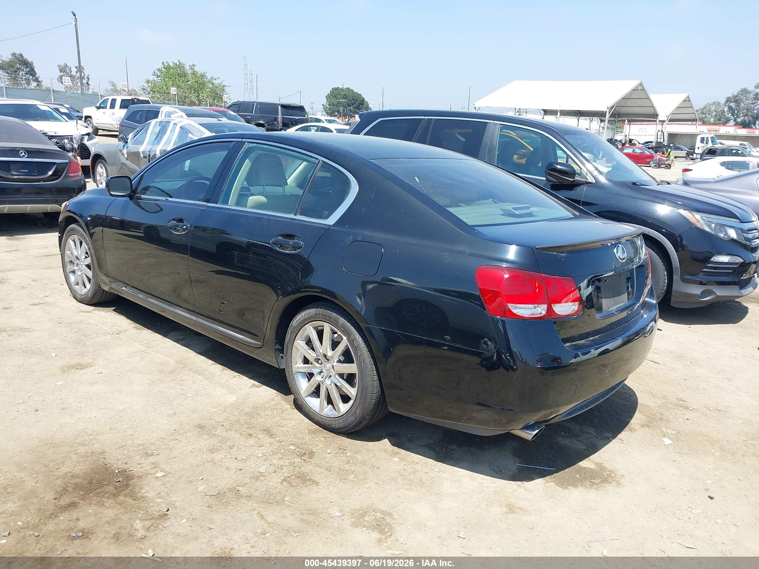 2006 Lexus Gs 300   Black vin: JTHBH96S365038363