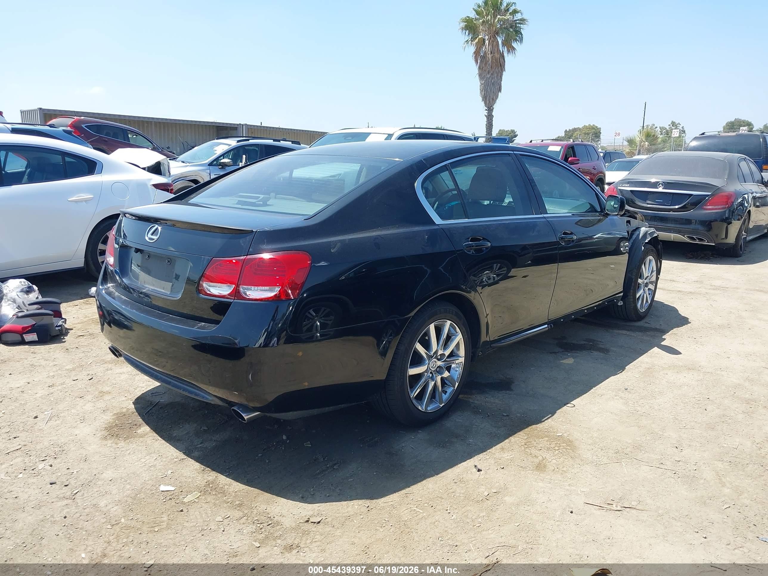 2006 Lexus Gs 300   Black vin: JTHBH96S365038363