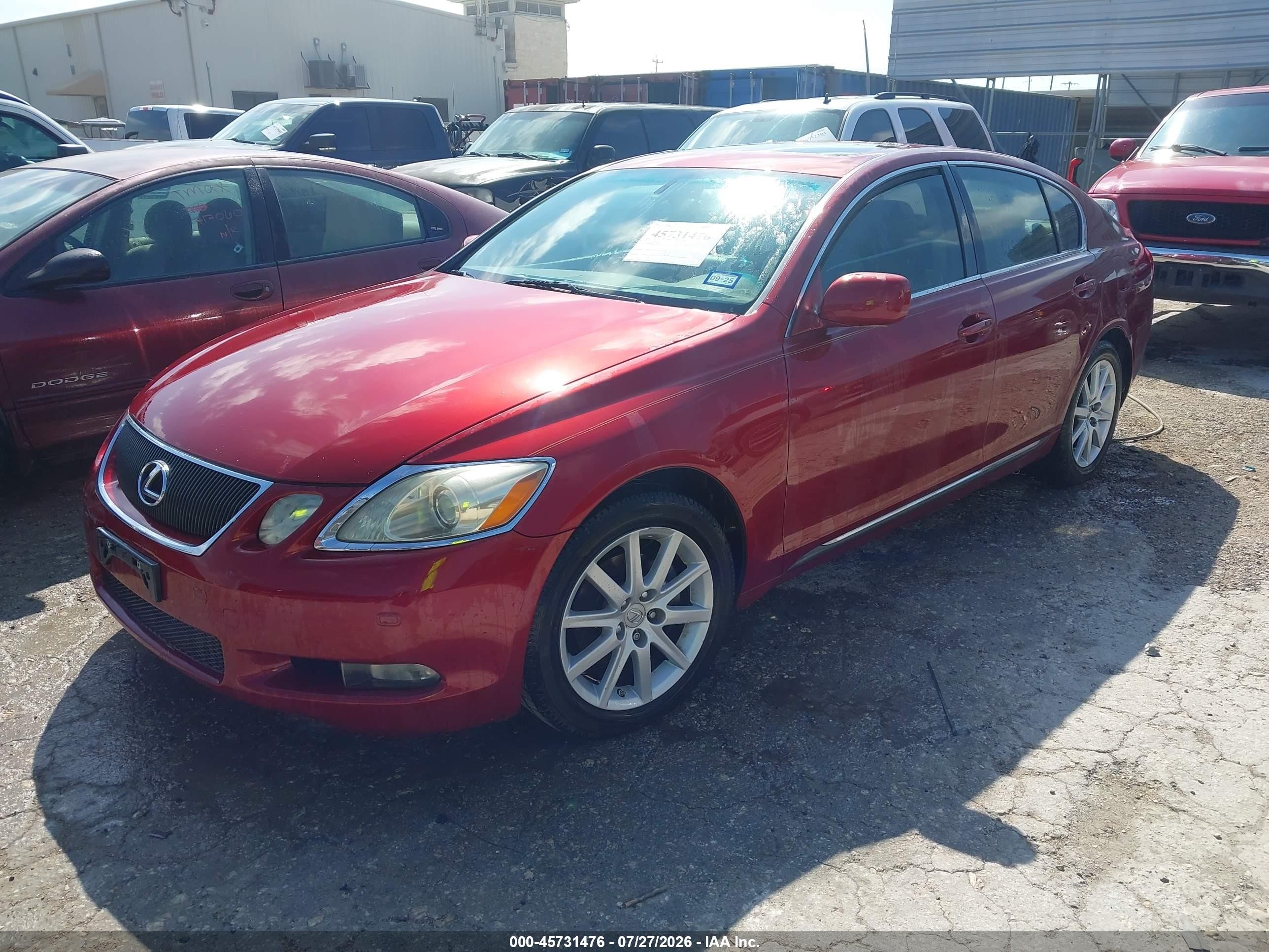 2006 Lexus Gs 300   Burgundy vin: JTHBH96S565020088
