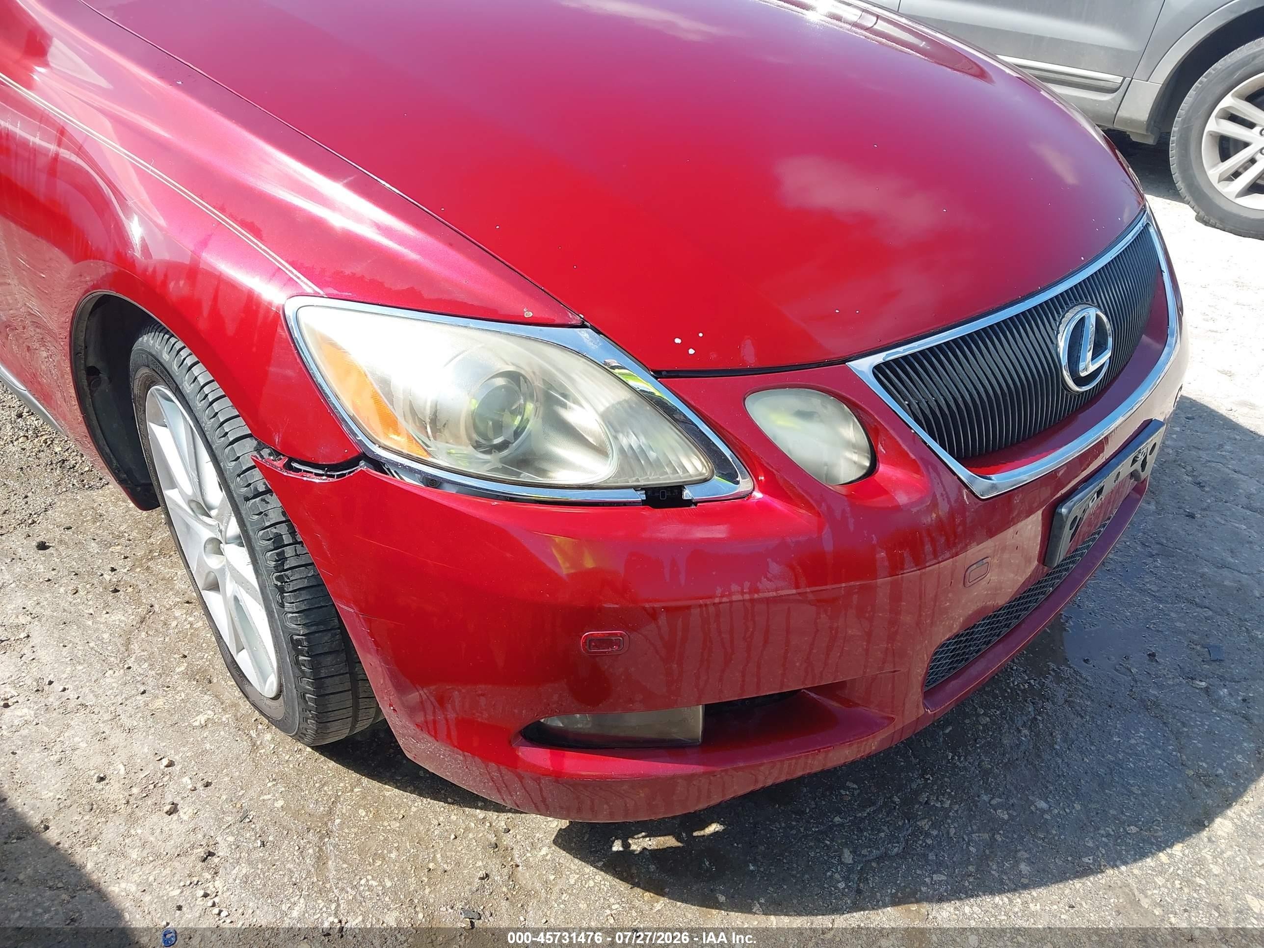 2006 Lexus Gs 300   Burgundy vin: JTHBH96S565020088
