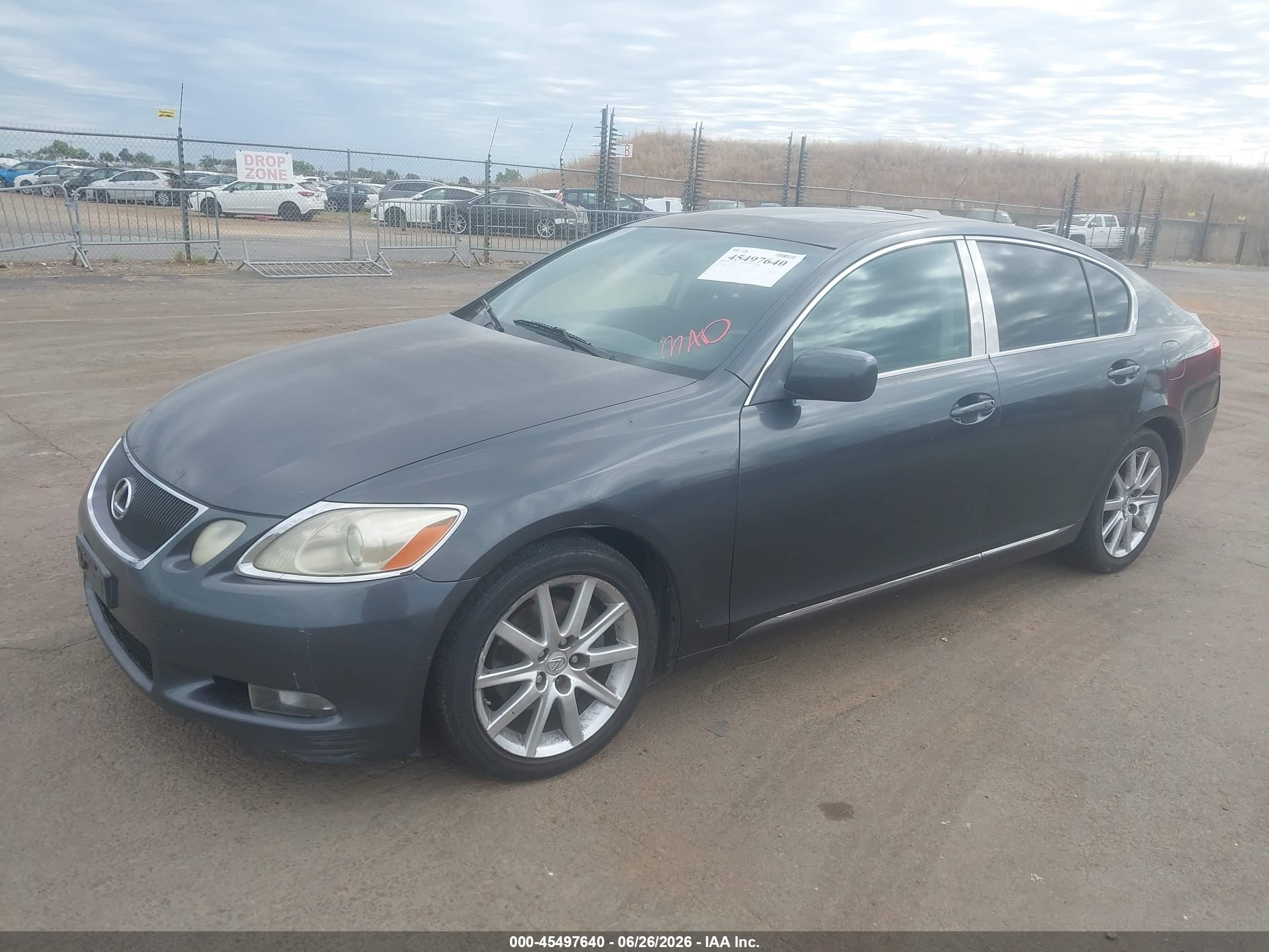 2006 Lexus Gs 300   Gray vin: JTHBH96S565039353