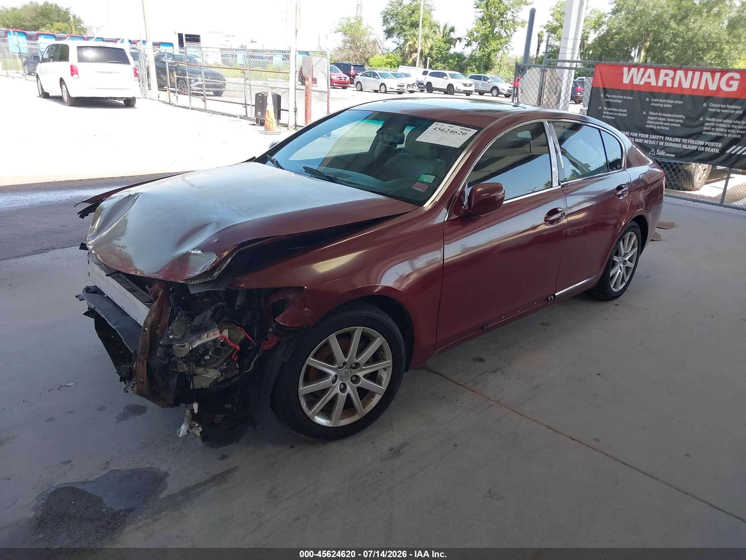 2006 Lexus Gs 300   Red vin: JTHBH96S665043864