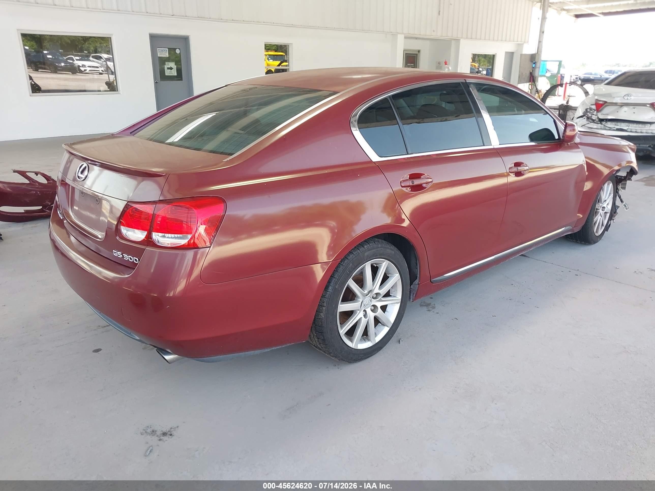 2006 Lexus Gs 300   Red vin: JTHBH96S665043864