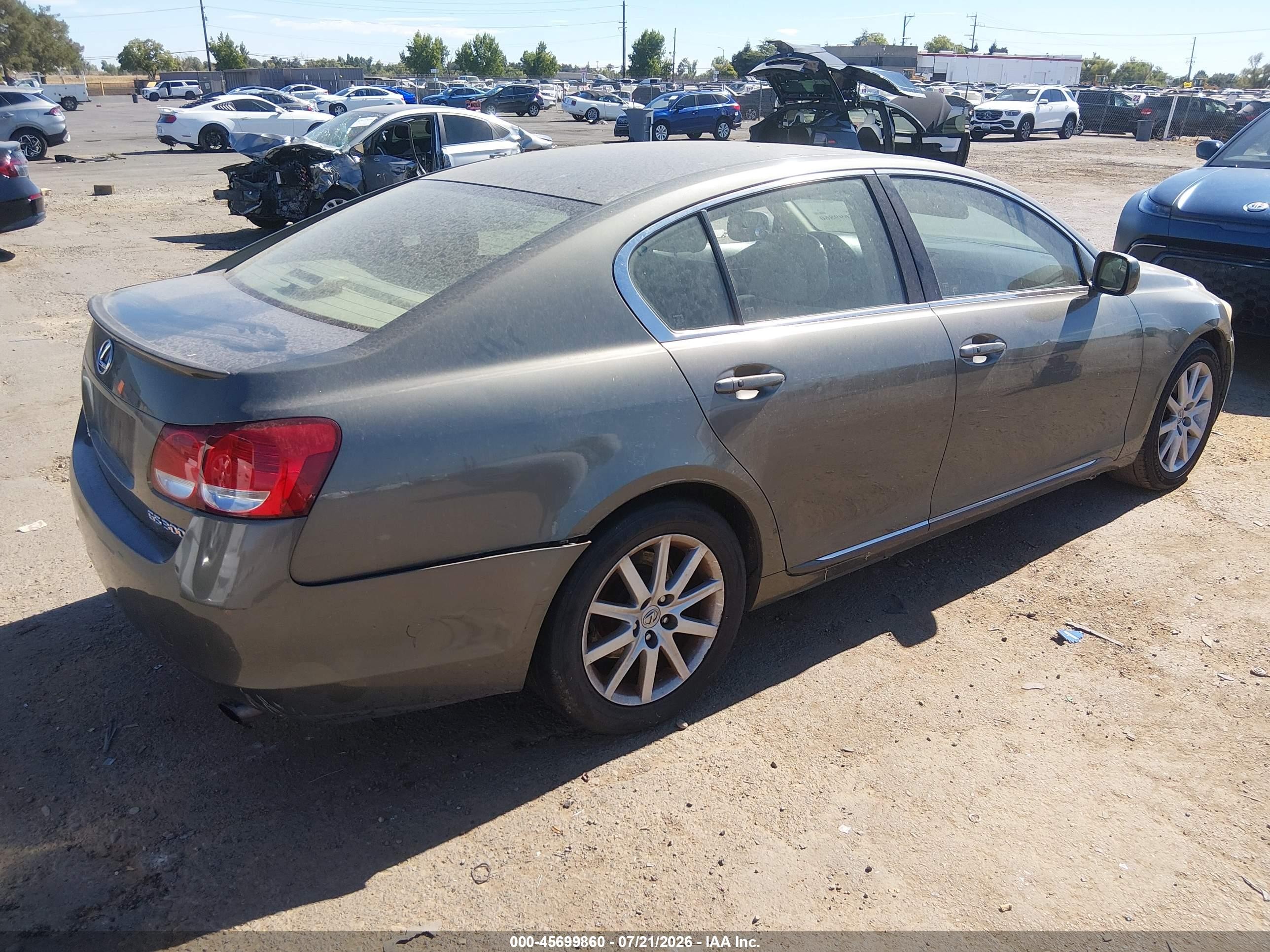 2006 Lexus Gs 300   Gray vin: JTHBH96S765034171