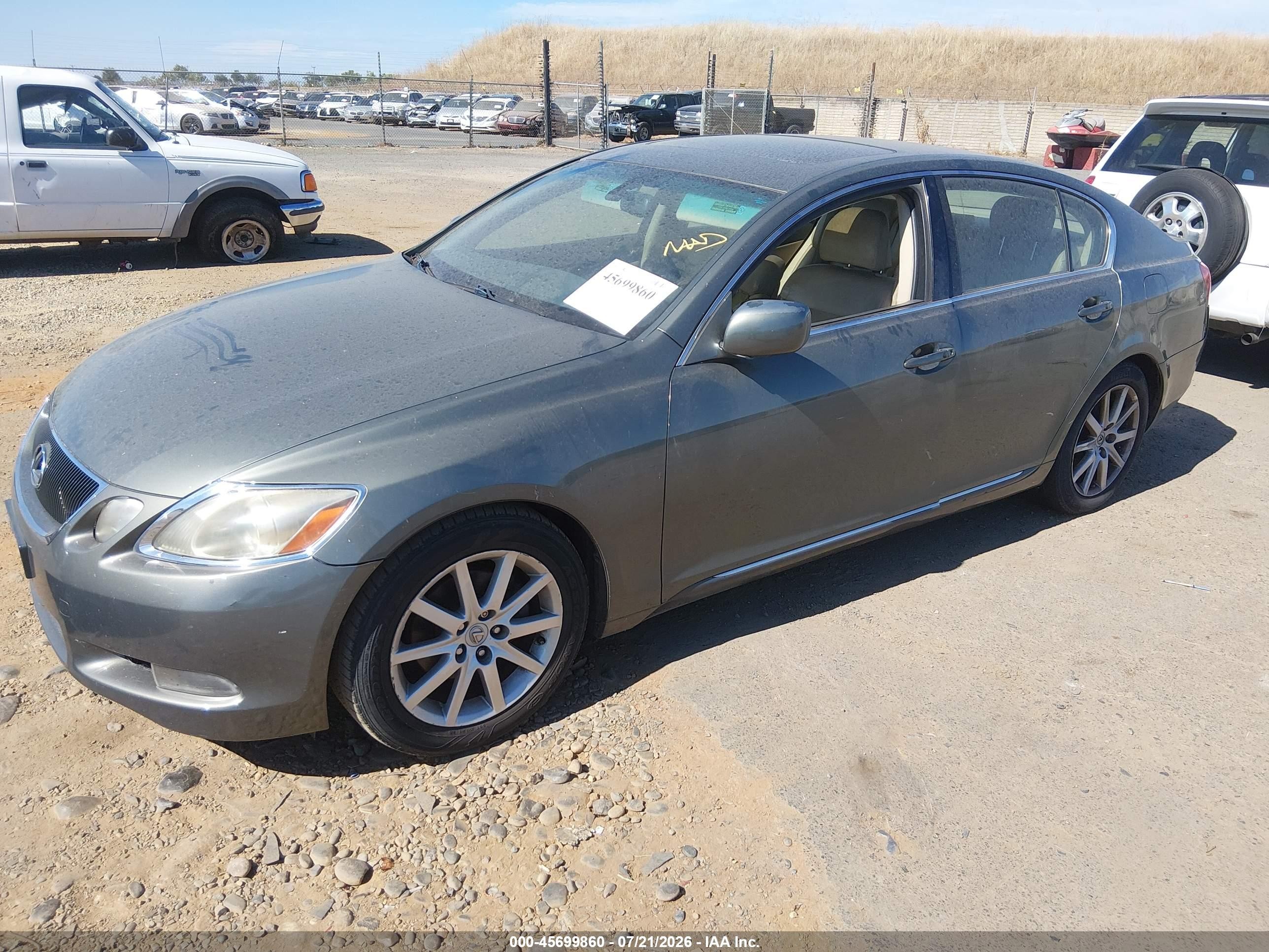 2006 Lexus Gs 300   Gray vin: JTHBH96S765034171