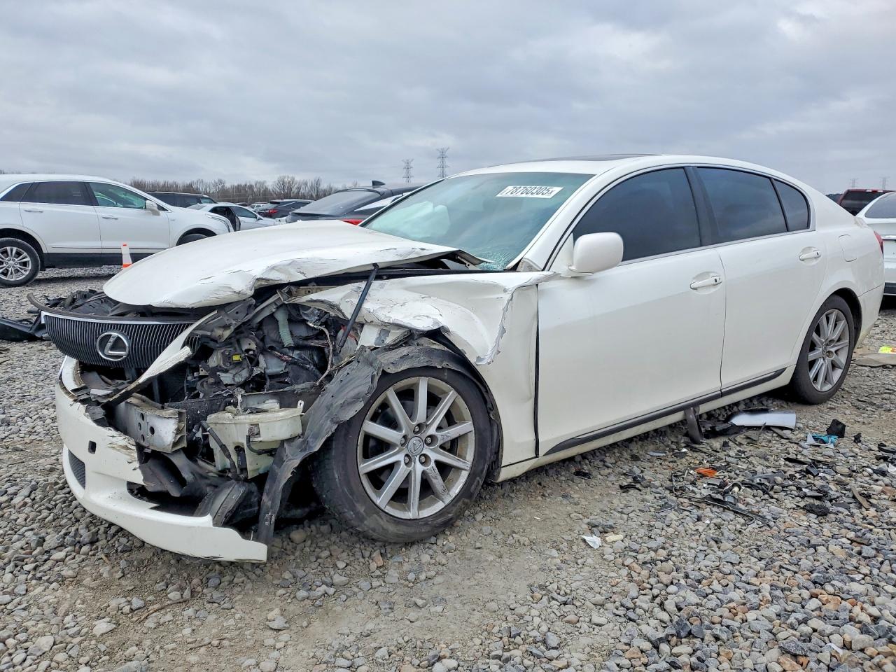 2006 Lexus Gs 300 White vin: JTHBH96S765037913