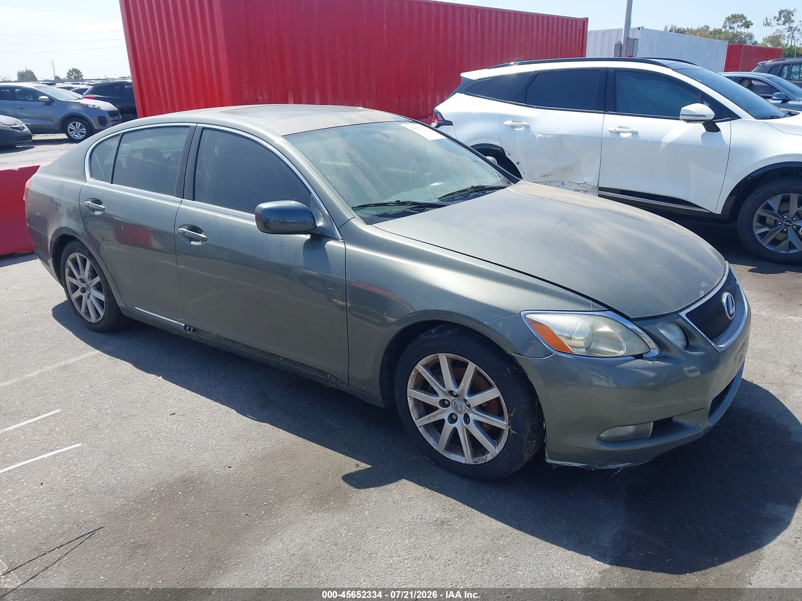 2006 Lexus Gs 300   Зеленый vin: JTHBH96S865002930