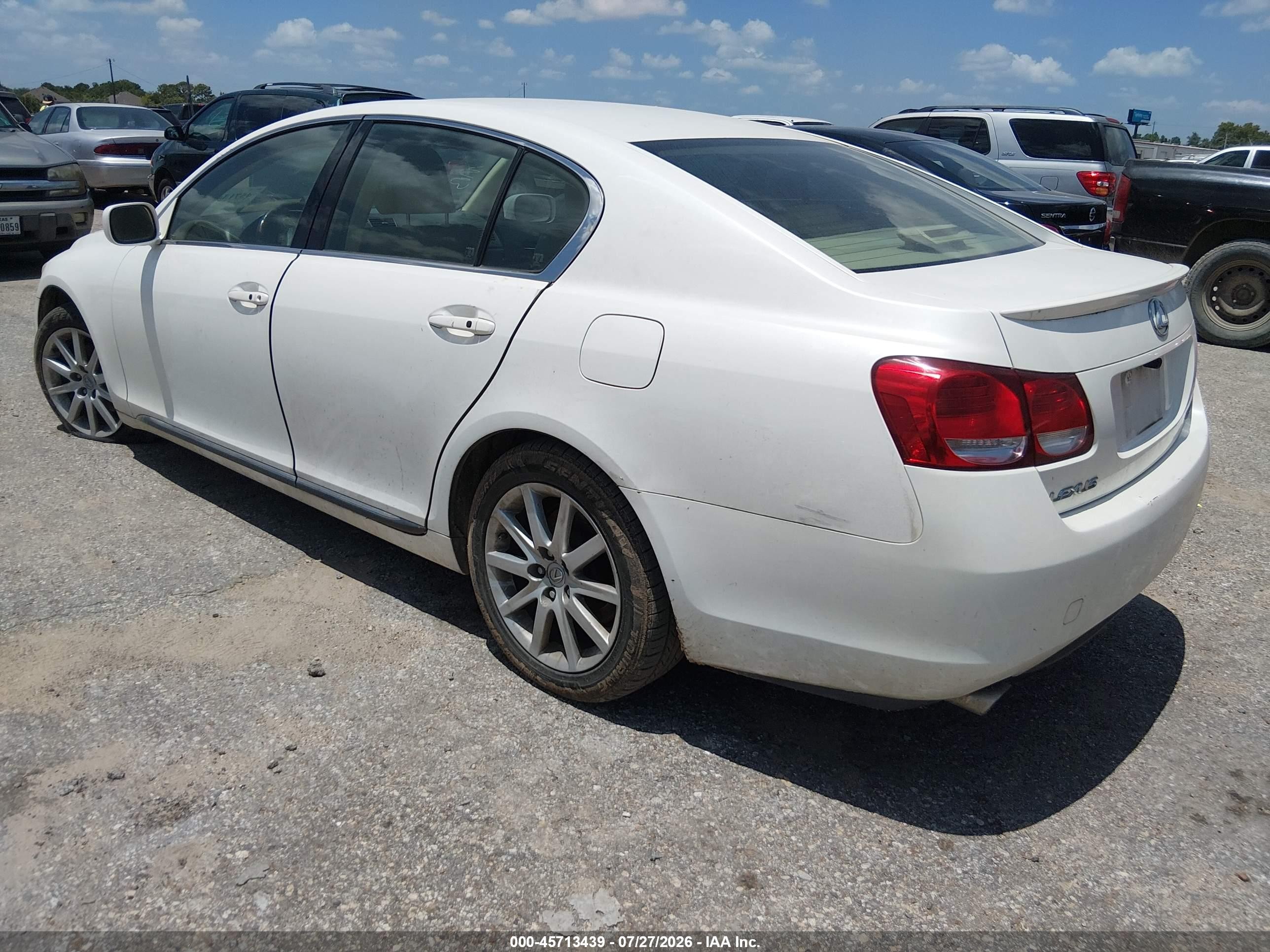 2006 Lexus Gs 300 White vin: JTHBH96S865023227