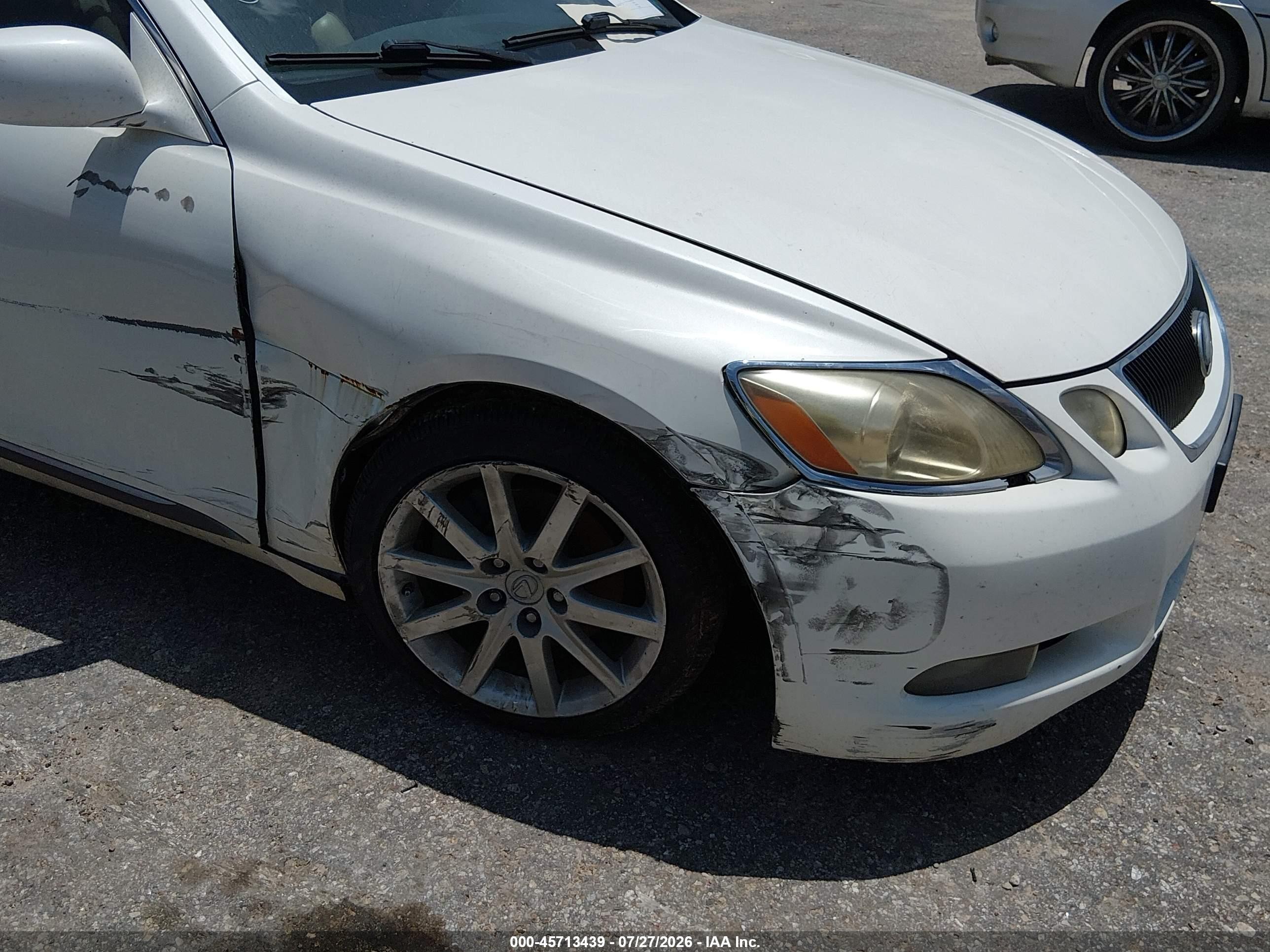 2006 Lexus Gs 300 White vin: JTHBH96S865023227