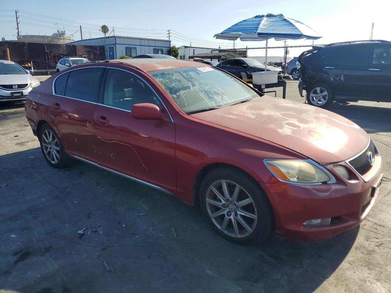 2006 Lexus Gs 300 Red vin: JTHBH96S865032252