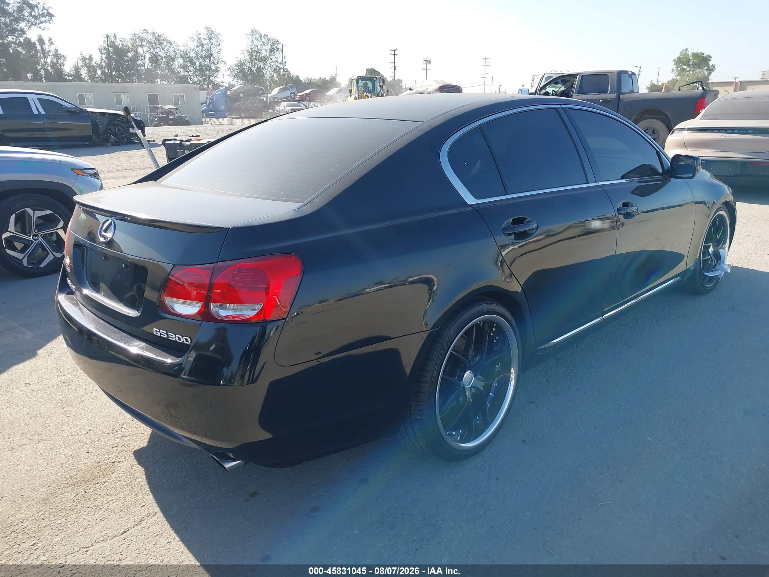 2006 Lexus Gs 300   Black vin: JTHBH96SX65022760