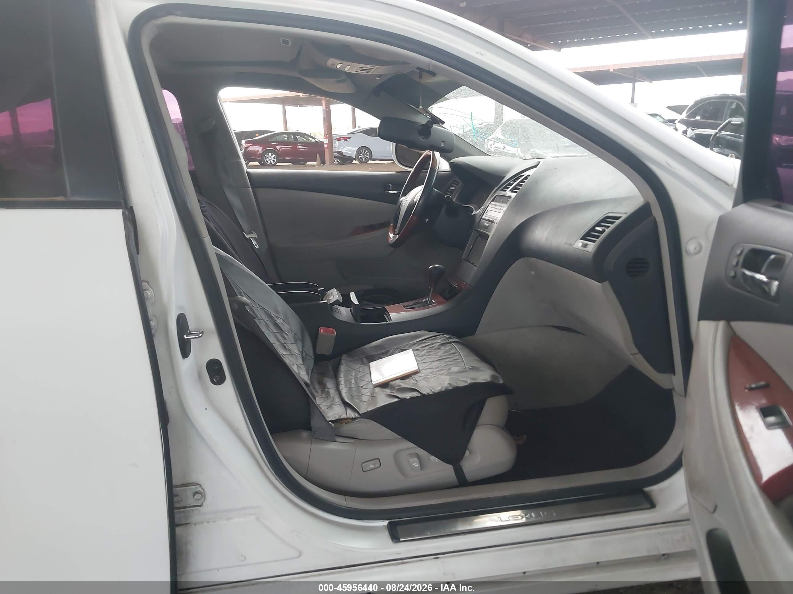 2007 Lexus Es 350   White vin: JTHBJ46G072012390
