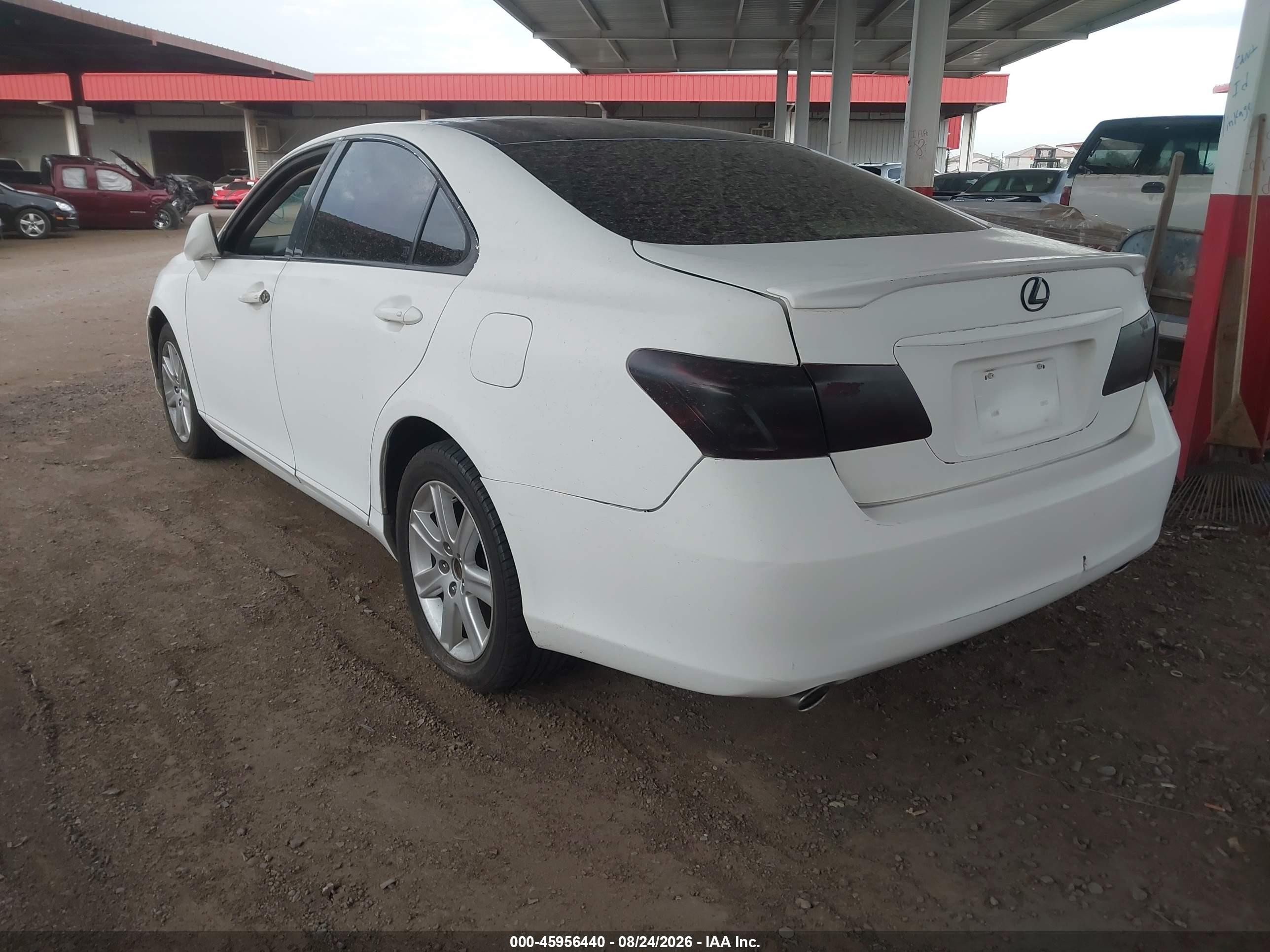 2007 Lexus Es 350   White vin: JTHBJ46G072012390