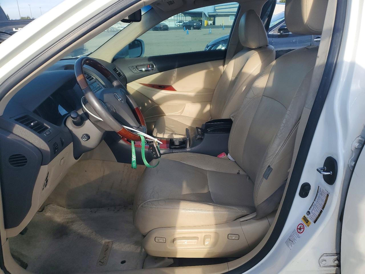 2007 Lexus Es 350 White vin: JTHBJ46G072015662