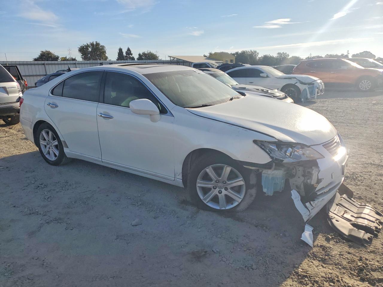 2007 Lexus Es 350 White vin: JTHBJ46G072015662