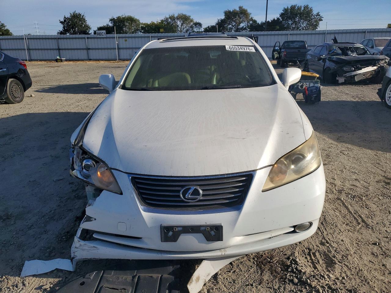 2007 Lexus Es 350 White vin: JTHBJ46G072015662