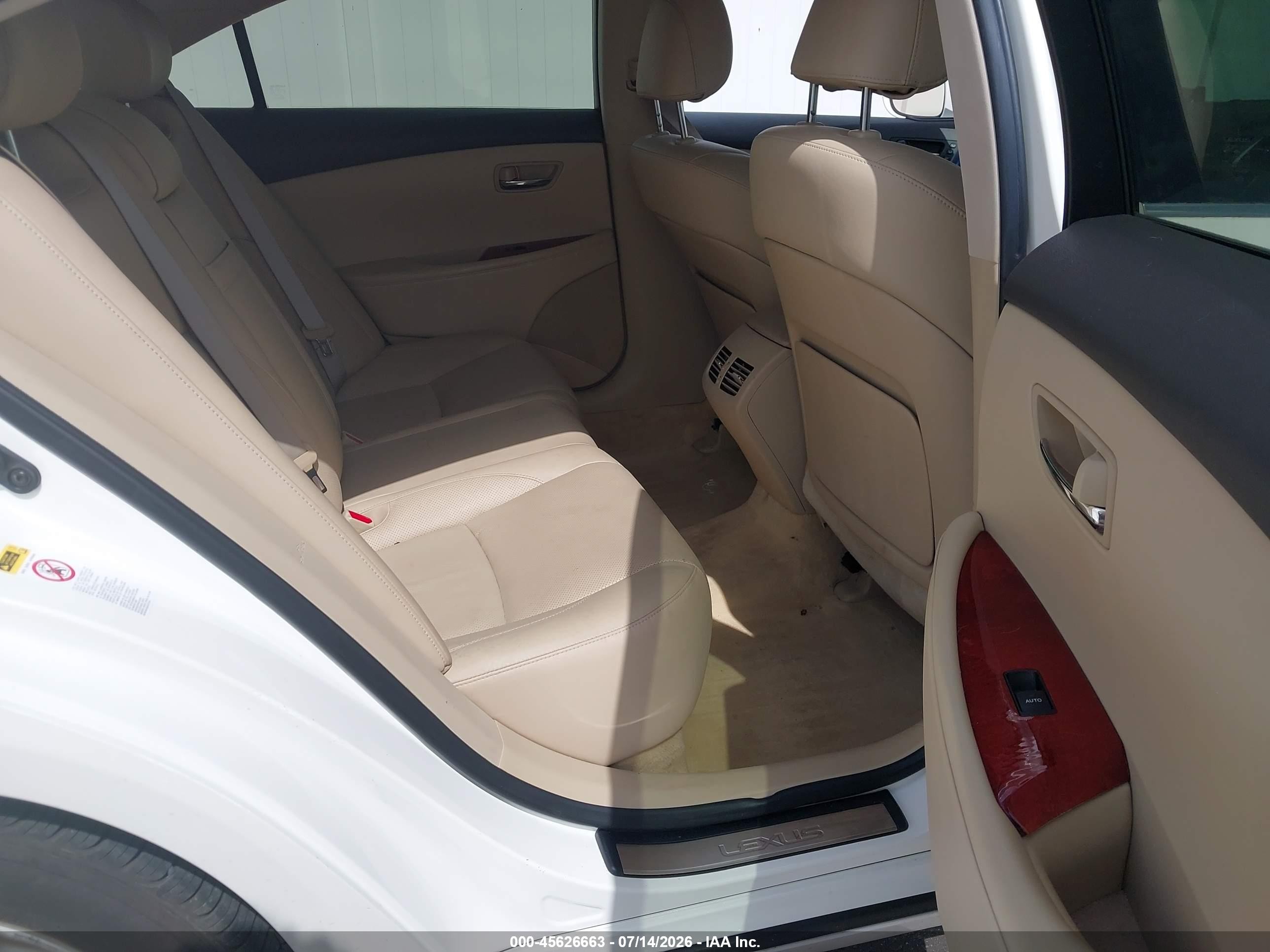 2007 Lexus Es 350 White vin: JTHBJ46G072022966