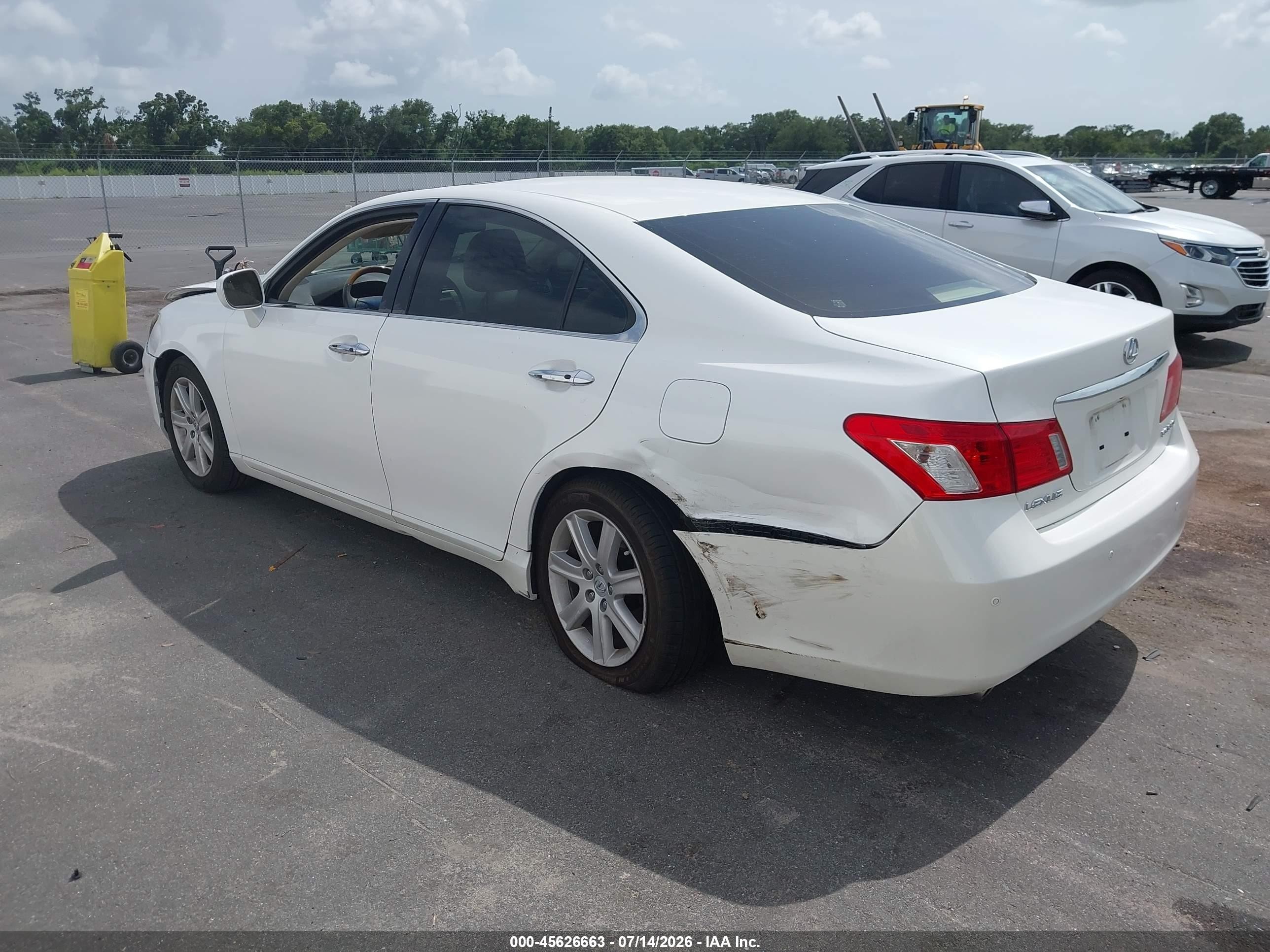 2007 Lexus Es 350 White vin: JTHBJ46G072022966