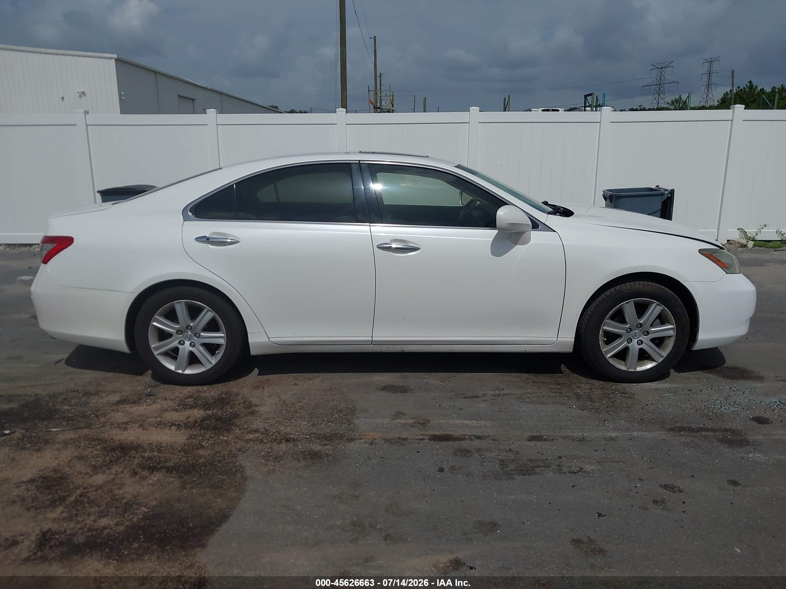 2007 Lexus Es 350 White vin: JTHBJ46G072022966